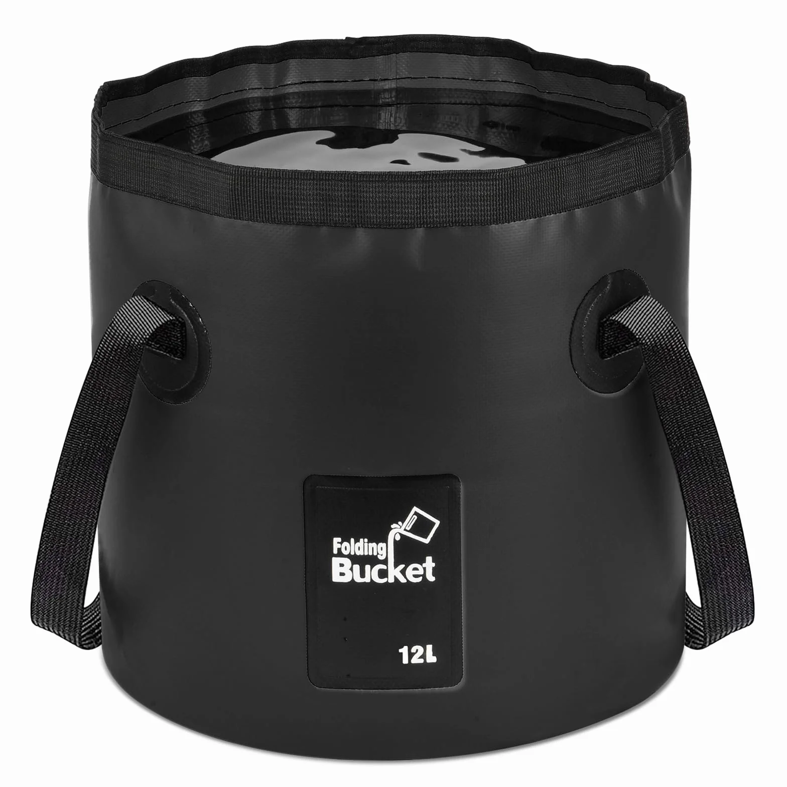 flintronic Składane wiadro na wodę, składane wiadro do przechowywania, 12 l, na kemping, do użytku na zewnątrz, przenośne, lekkie wiadra, do podróży, wędkowania, wędrówek, biwakowania, pływania łodzią