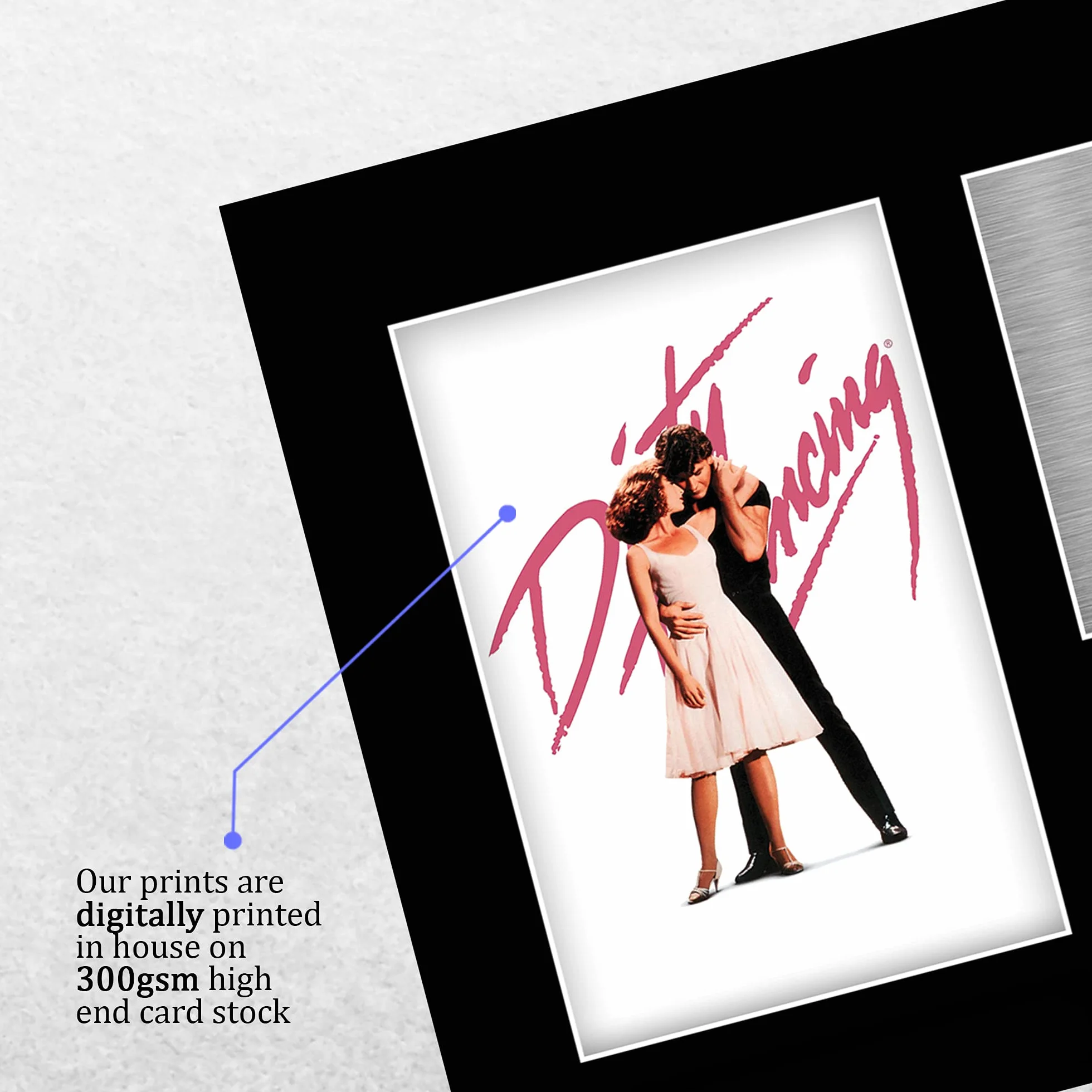 HWC Trading A4 Patrick Swayze & Jennifer Grey Dirty Dancing Prezenty Drukowane Podpisane Autograf Zdjęcie Dla Fanów Pamiątek Filmowych