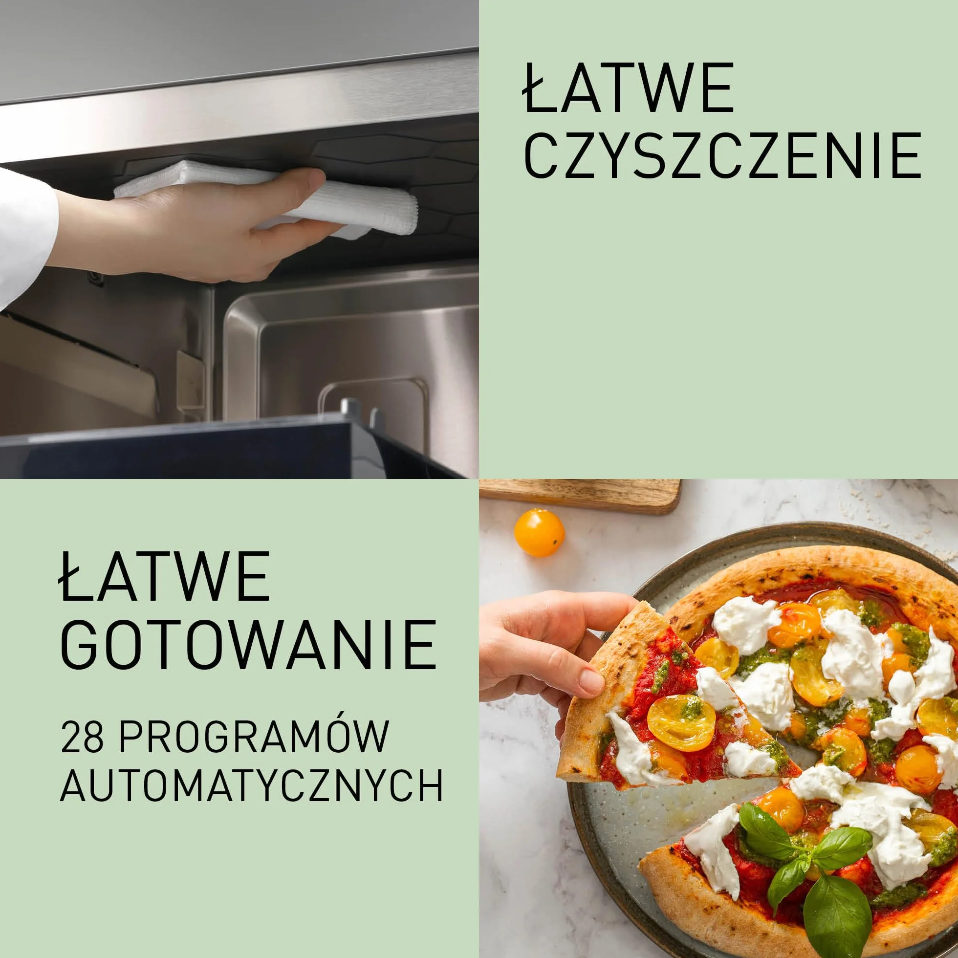 Panasonic NN-DS59N parowa kuchenka wielofunkcyjna 4w1 (technologia inwerterowa, 27l, para o mocy 1100W, grill kwarcowy 1350W, funkcja piekarnika), srebrna