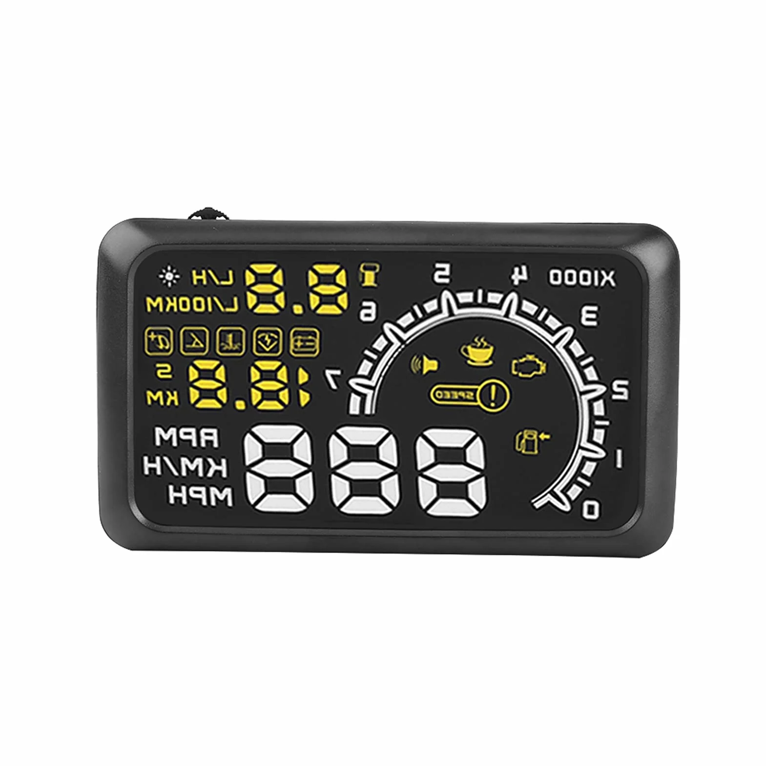 Wyświetlacz Head Up Wielofunkcyjny Auto Car OBD II HUD Wyświetlacz Head Up 5.5 ''Ekran Projektor LED System Ostrzegania o Prędkości,wystawa samochodu