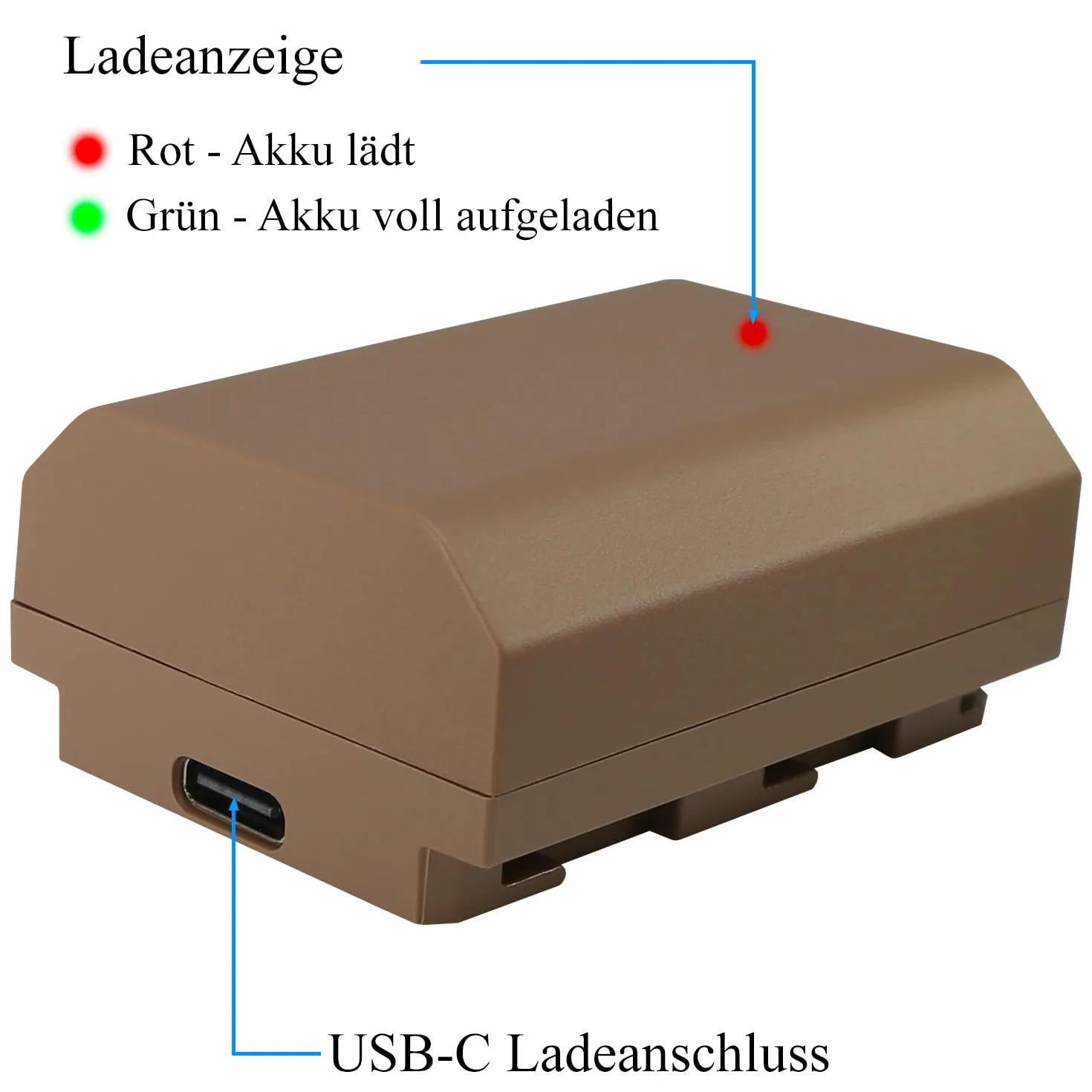 Blumax Bateria zamienna do Sony NP-FZ100 |- 2600 mAh -| z gniazdem ładowania USB typu C do Sony Alpha 9 III / A9 III 7C 7R4 / FX30 / A7 IV / A1-6600 ZV-E1