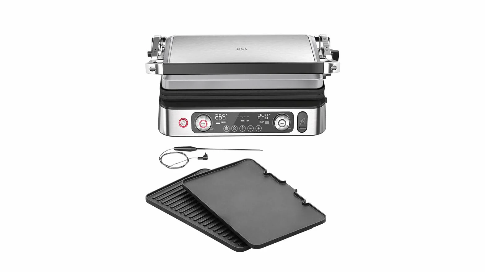 Braun MultiGrill 9 Pro CG 9160 grill elektryczny 2200 W czarny stal nierdzewna