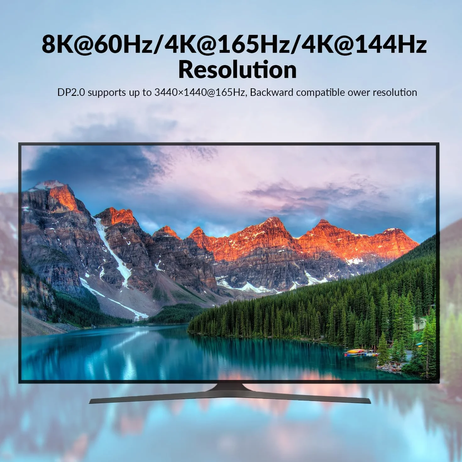 AV Access KVM Switch 2 PC 2 monitory DisplayPort 8K 60 Hz 4K 165 Hz / 144 hz, DP KVM Switch Displayport Dual Monitors z portami USB 3.0, Audio Out IR Remote, ze wszystkimi kablami