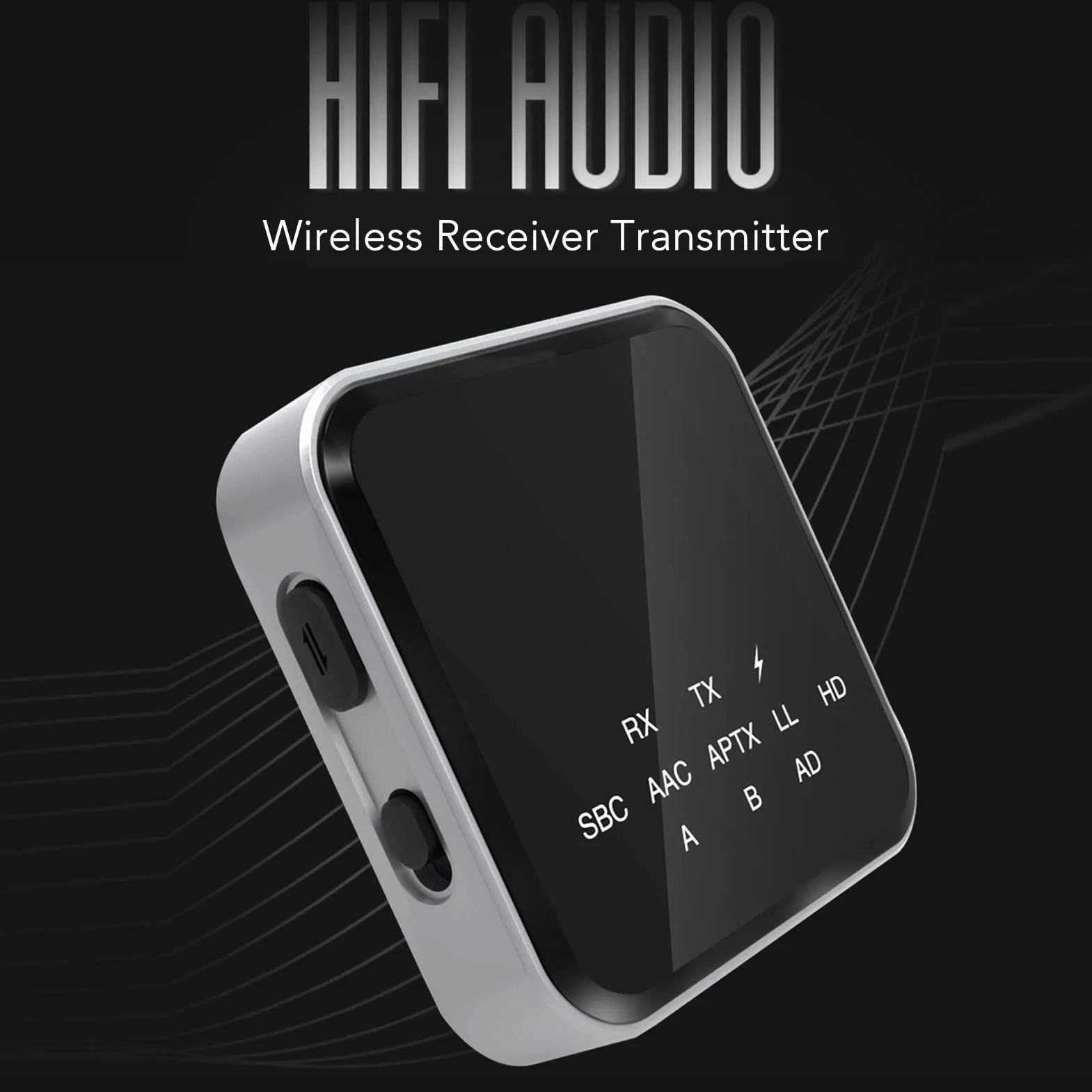 Nadajnik-odbiornik Bluetooth 5.2, Adapter Bluetooth Aux z Trybami TX RX, Adapter Audio Bluetooth 3,5 Mm do Domowego Systemu Dźwiękowego Telewizora Głośniki Samochodowe