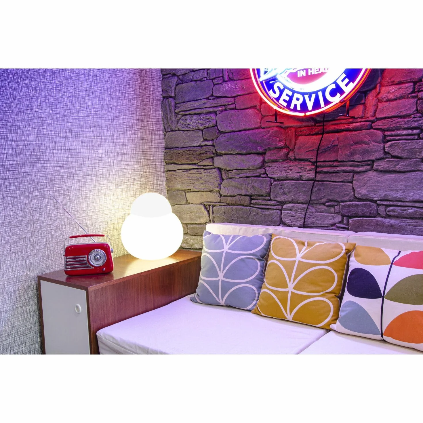 Madison - FREESOUND-VR40R - Vintage radio bateryjne o mocy 30W z Bluetooth, USB i FM - czerwony