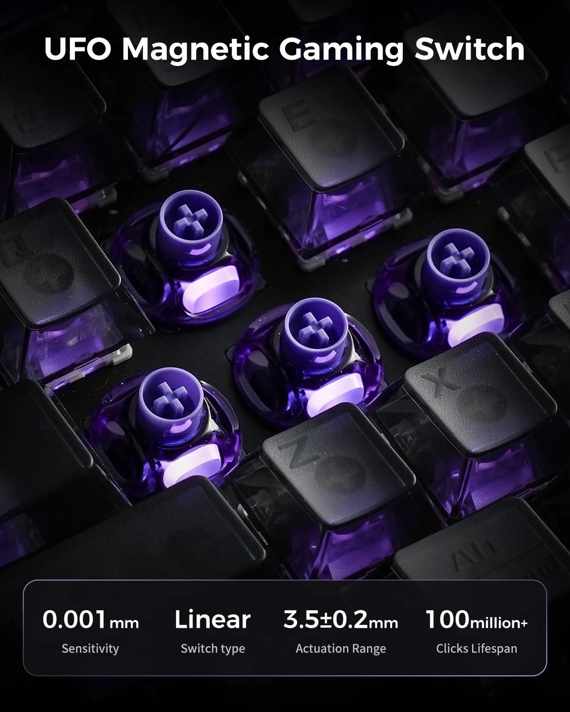 GravaStar Mercury V60 Pro klawiatura do gier HE
