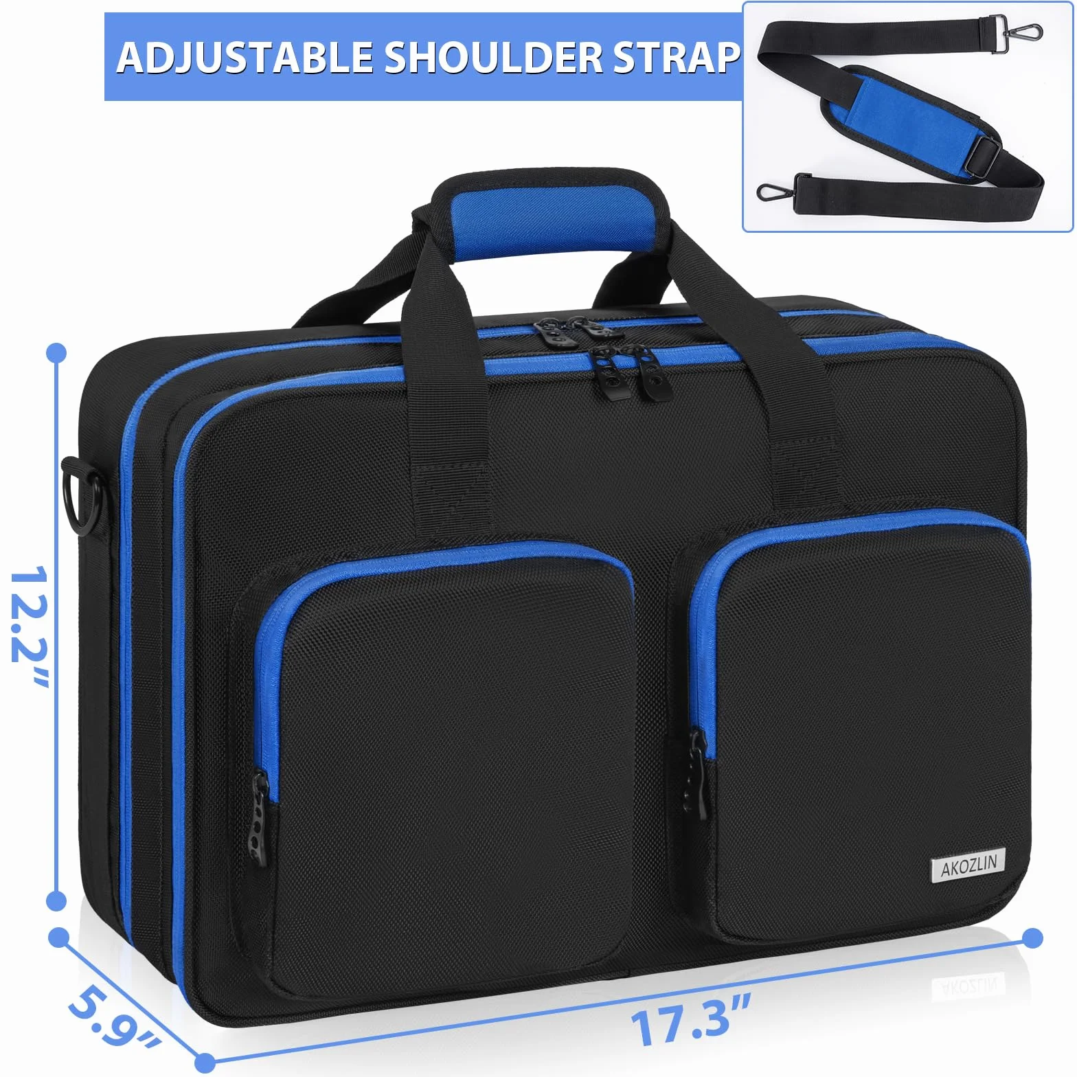IPEB PS5 PS5 Pro PS4 Tasche, Ciemnoniebieski, Organizer kieszonkowy