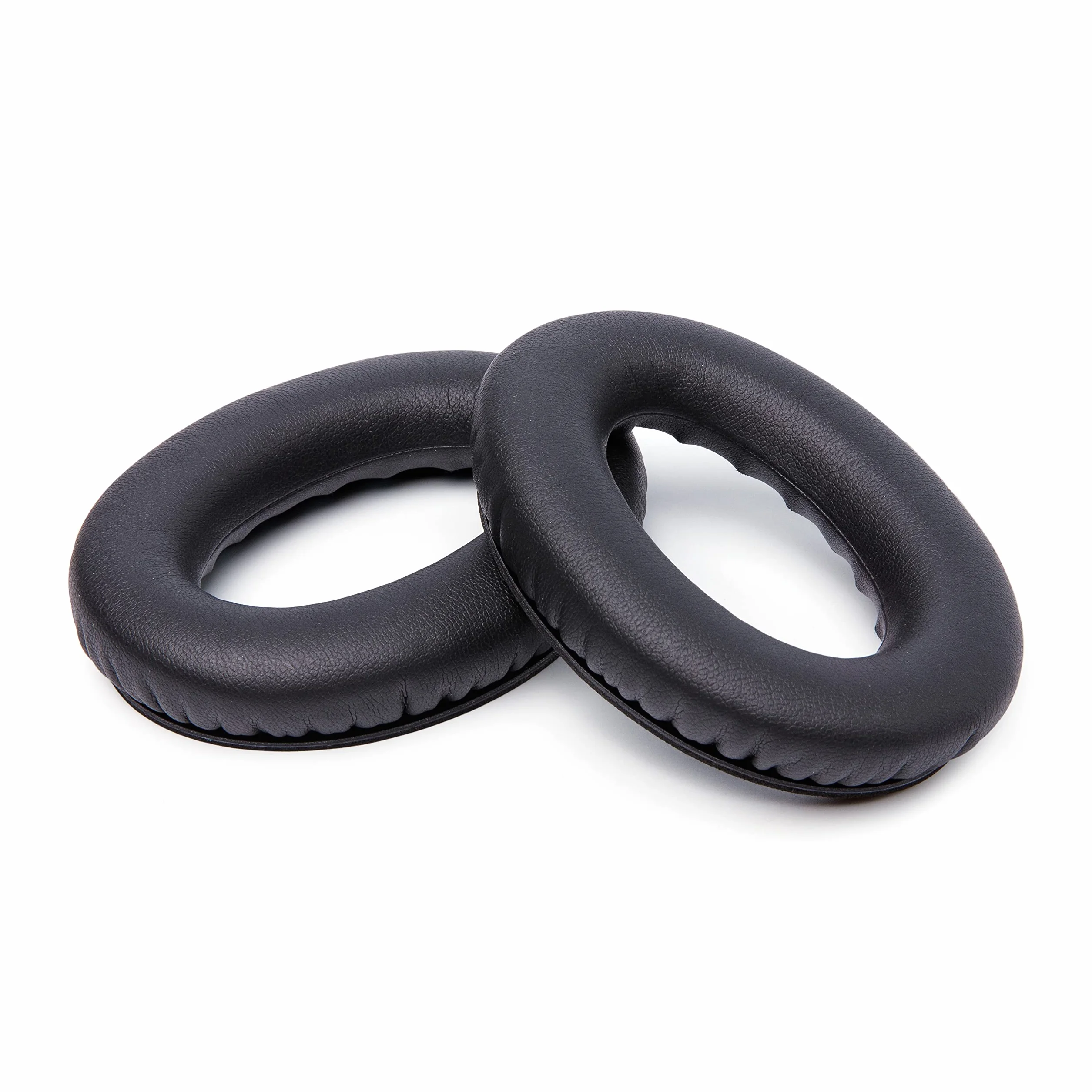 WC Wicked Cushions Upgraded Replacement Ear Pads for Bose QC35 & QC35ii (QuietComfort 35) Headphones & More - Softer Leather, Luxurious Memory Foam, Added Thickness, Extra Durability | (Black)