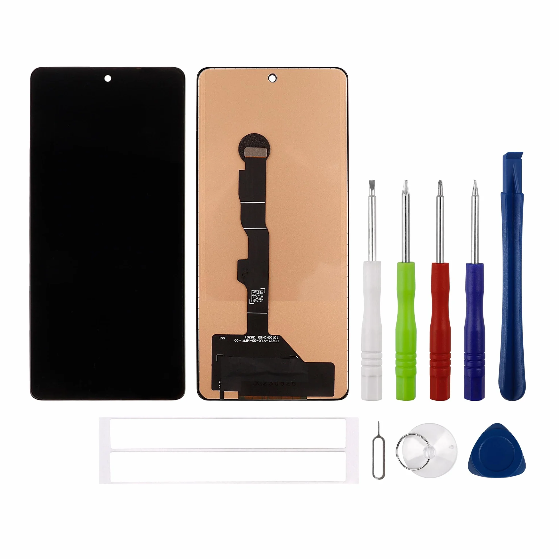 Wyświetlacz TFT 6,67" kompatybilny z Xiaomi Poco F5 23049PCD8G, 23049PCD8I (czarny, bez ramki) (bez odcisku palca), wyświetlacz LCD, ekran dotykowy, digitizer + zestaw narzędzi
