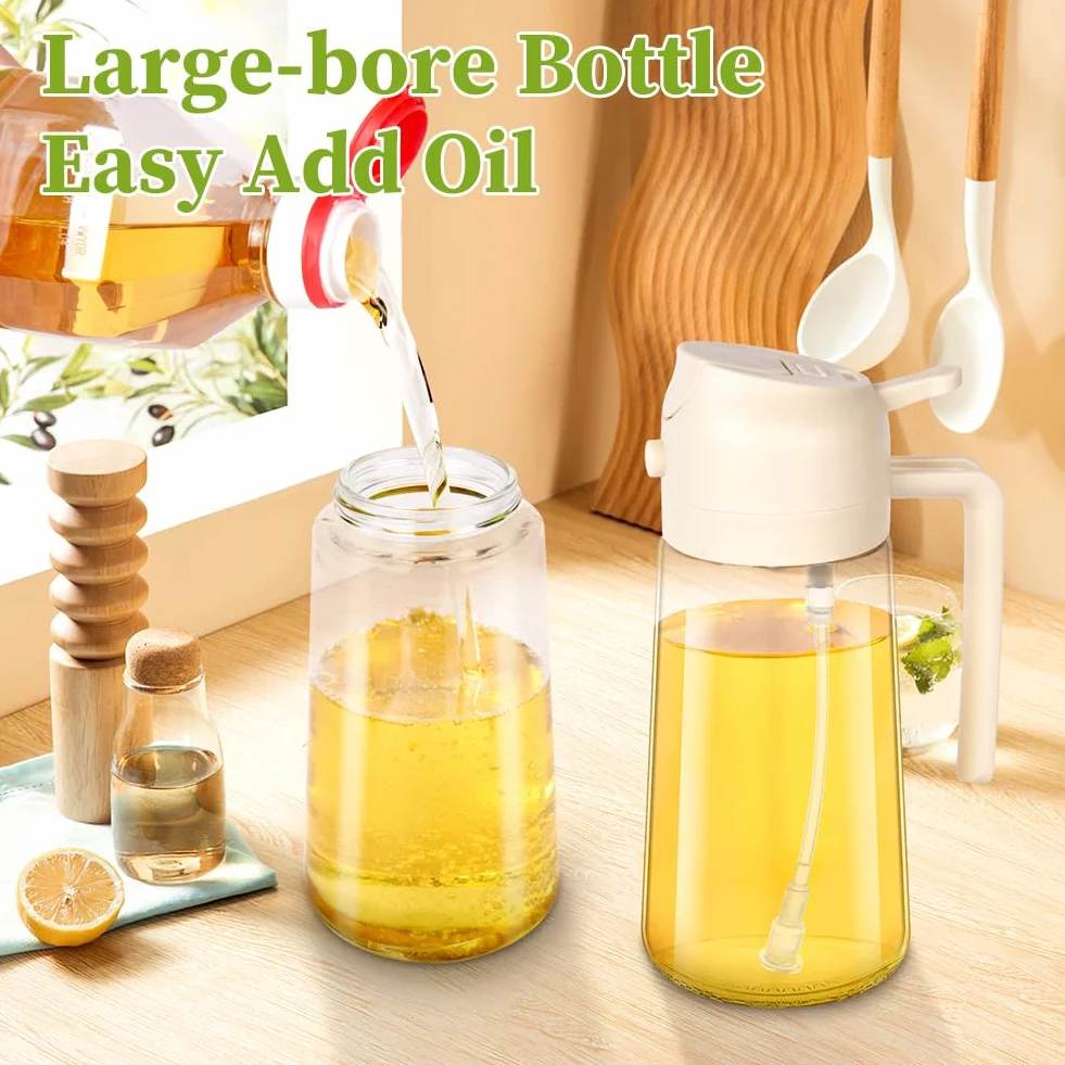 OFFCUP Spray do gotowania oliwy z oliwek do gotowania, 470 ml, spray do oliwy z oliwek, spray do oliwy z oliwek Kuchnia z szczotką do gotowania, pieczenia, grilla, sałatki