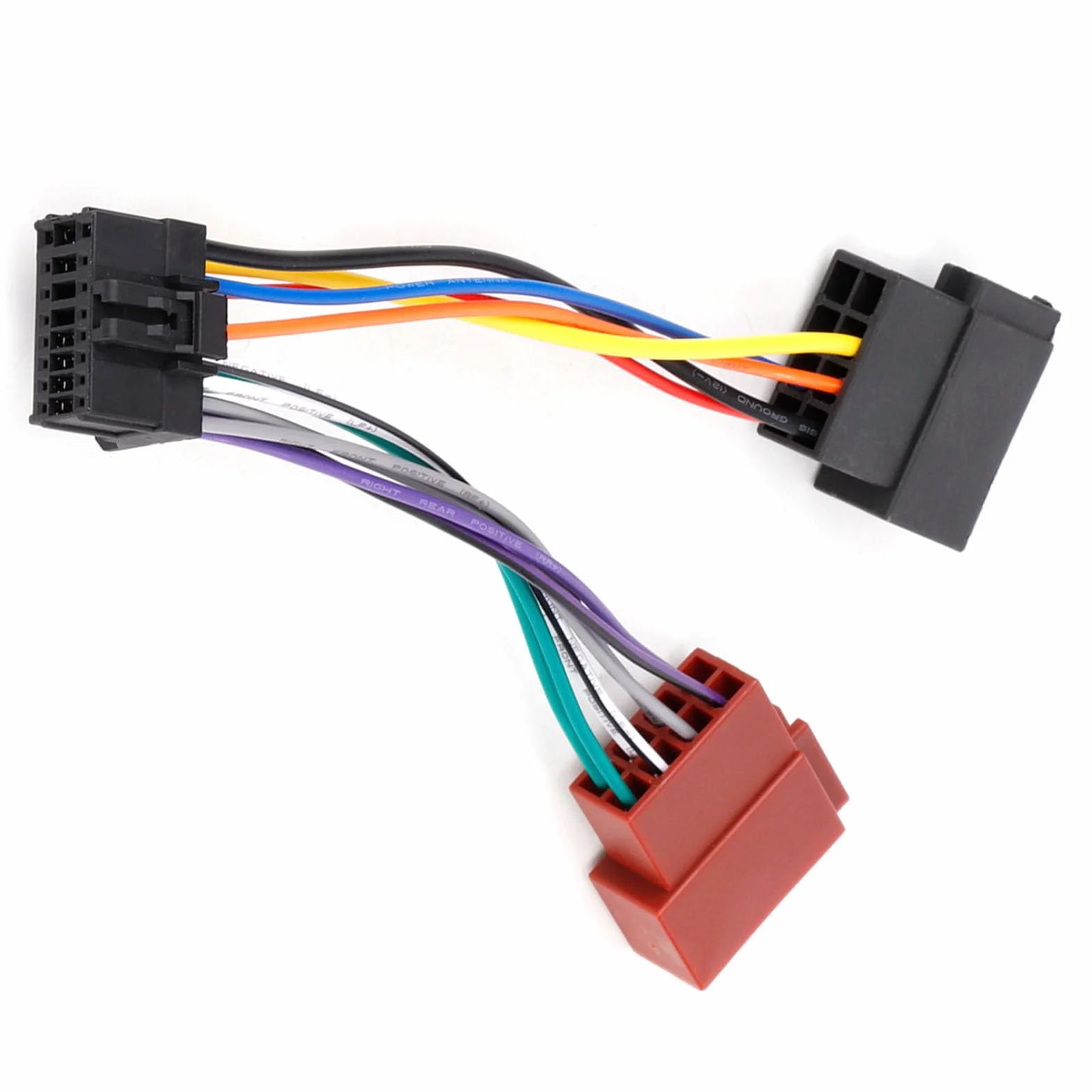 WIĄZKA STEREO CAR 16 PIN DO MINI ISO 8PIN Kabel Okablowania dla 2003-On-łatwa Instalacja, Adapter Wtyczki i Odtwarzania