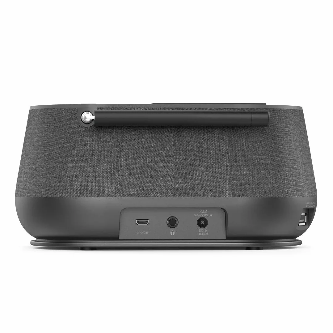 Hama Cyfrowe radio DR36SBT FM/DAB/DAB+/BT (duży wyświetlacz, Bluetooth 5.0, 4W, dźwięk stereo, kabel 183 cm, alarm, wejście AUX, gniazdo USB, 19 x 11 x 9,5 cm) czarne