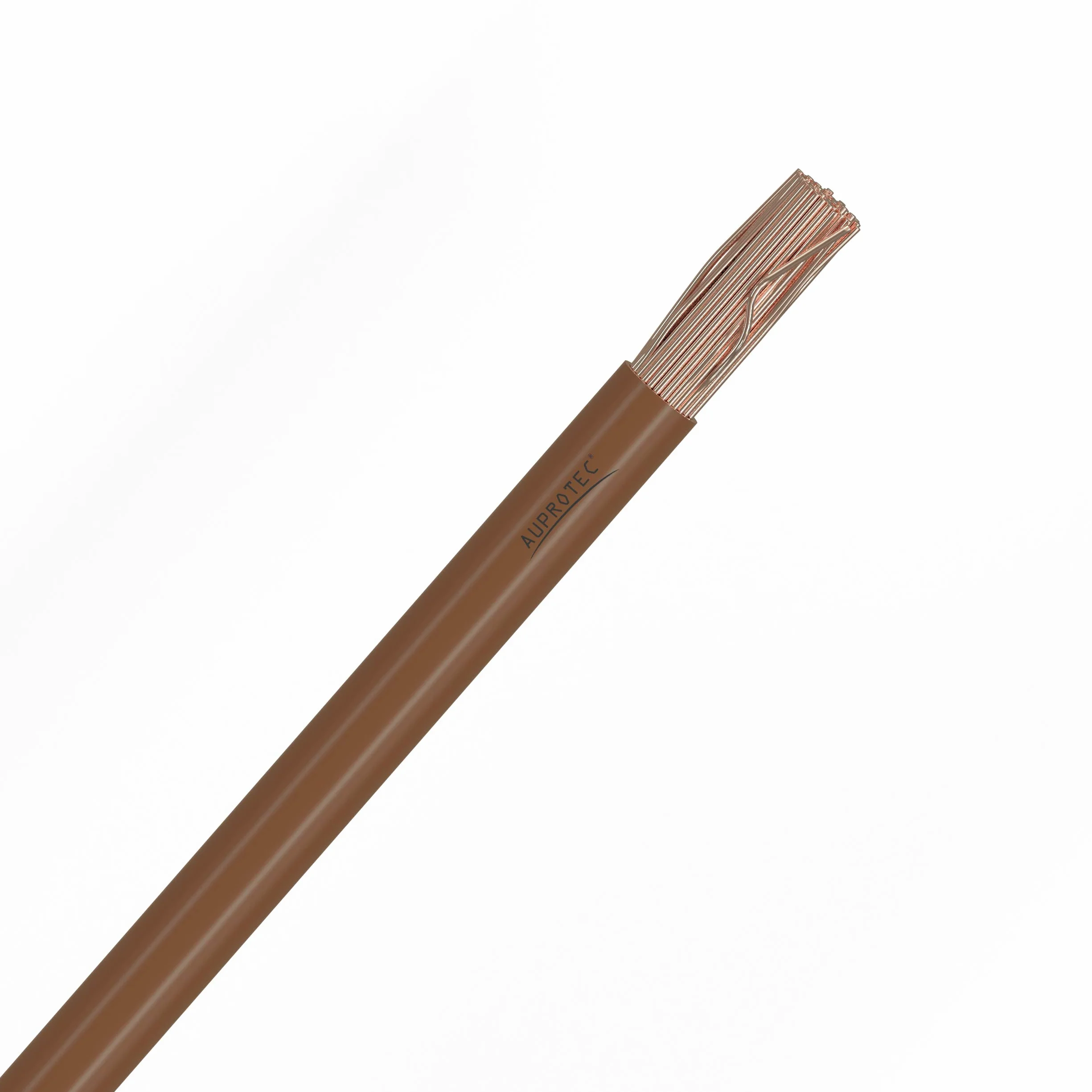 AUPROTEC przewód samochodowy 2,5 mm² FLRY-B jako pętla 5m lub 10m do wyboru: 5m, brązowy
