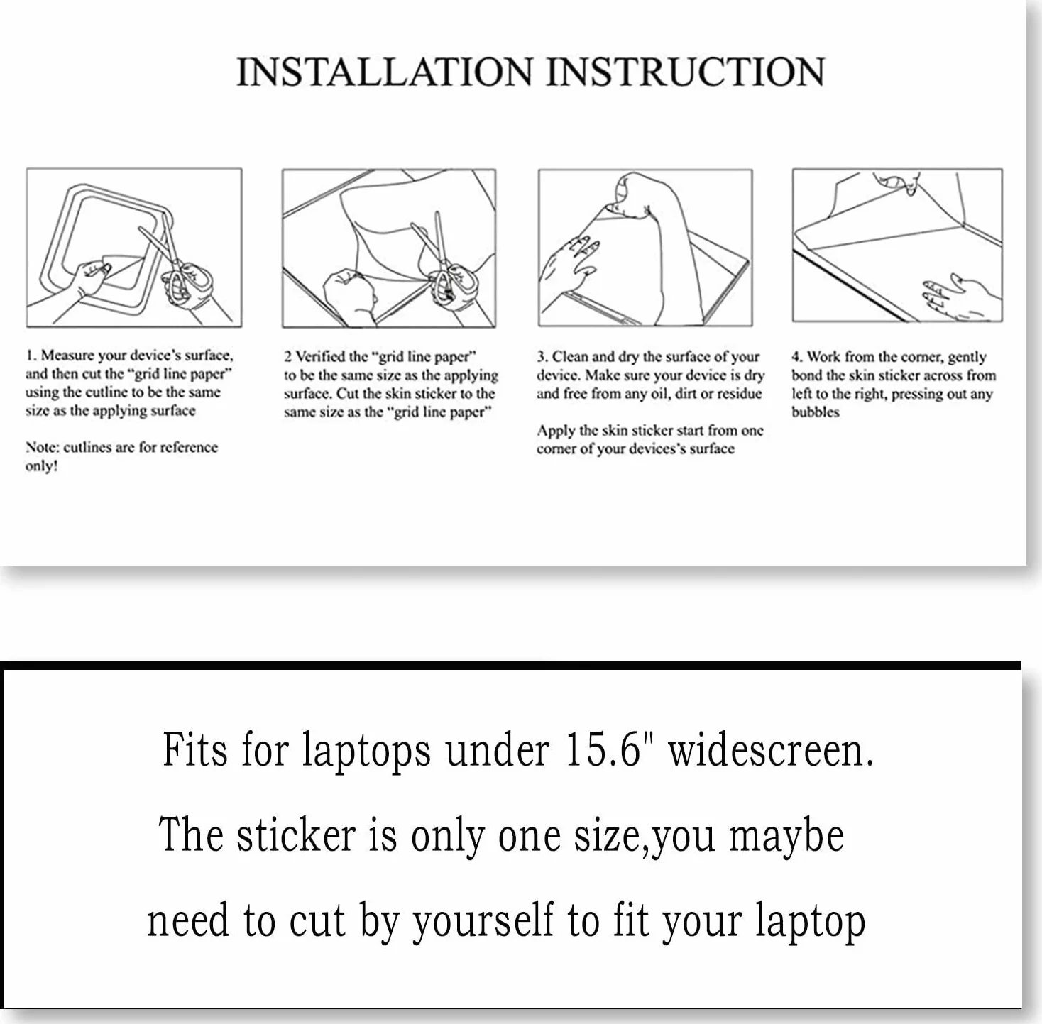 Naklejka na laptopa 13" 13,3" 14" 15" 15,4" 15,6 cala laptop Vinyl Skin Sticker Cover Art Decal Protector Notebook PC (Snow Scene)