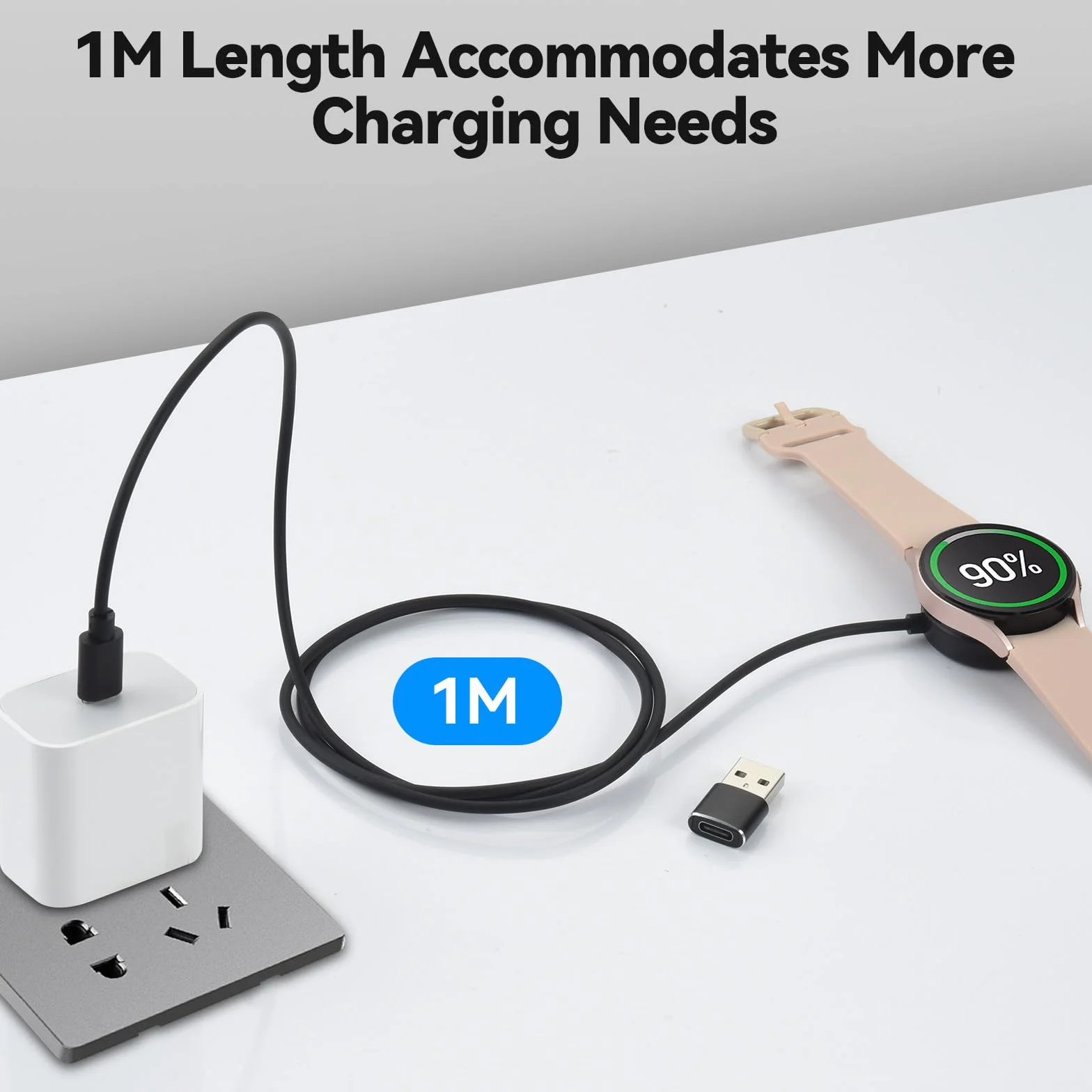 aceyoon Ładowarka USB C do Samsung Galaxy Watch 7 / Ultra/6/6 Classic, stacja ładująca do Samsung Watch 5/5 Pro / 4/4 Classic/ 3 / FE/Active 2/1, smartwatch ładowarka