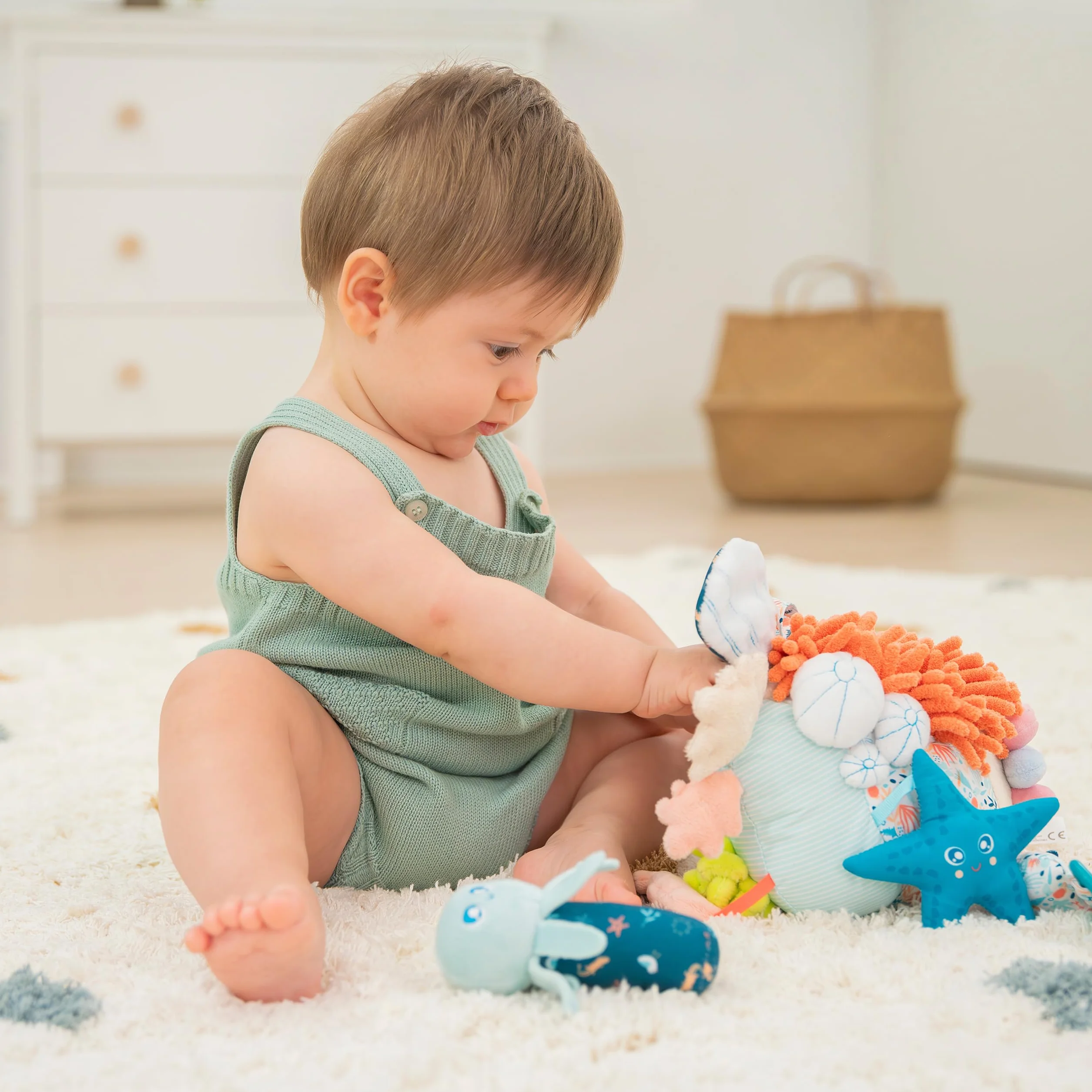Miniland SENSORIAL REEF Zabawka Sensoryczna, Wielokolorowy, 0-18 Miesięcy