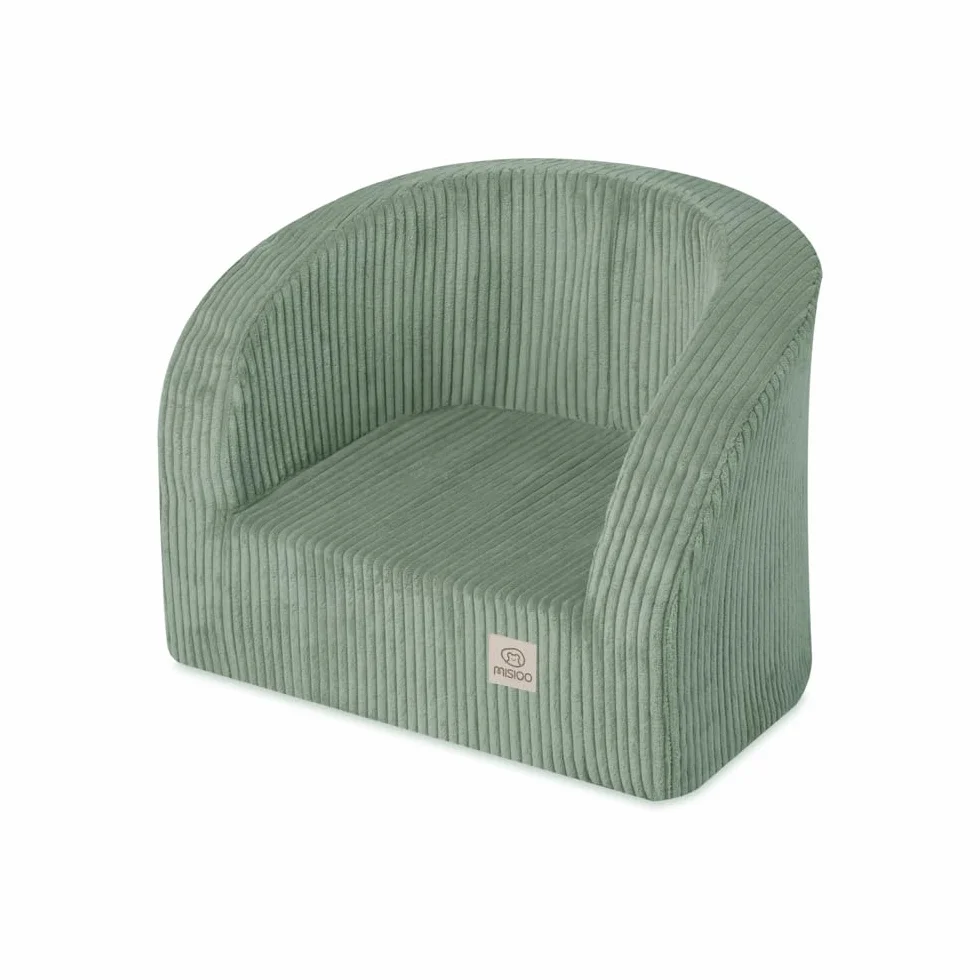 MISIOO Fotel dziecięcy od 1 roku – fotel klasy premium, stabilny i miękki, ergonomicznie wyściełany, 40 x 53 x 36 cm, fotel dziecięcy od 1 roku