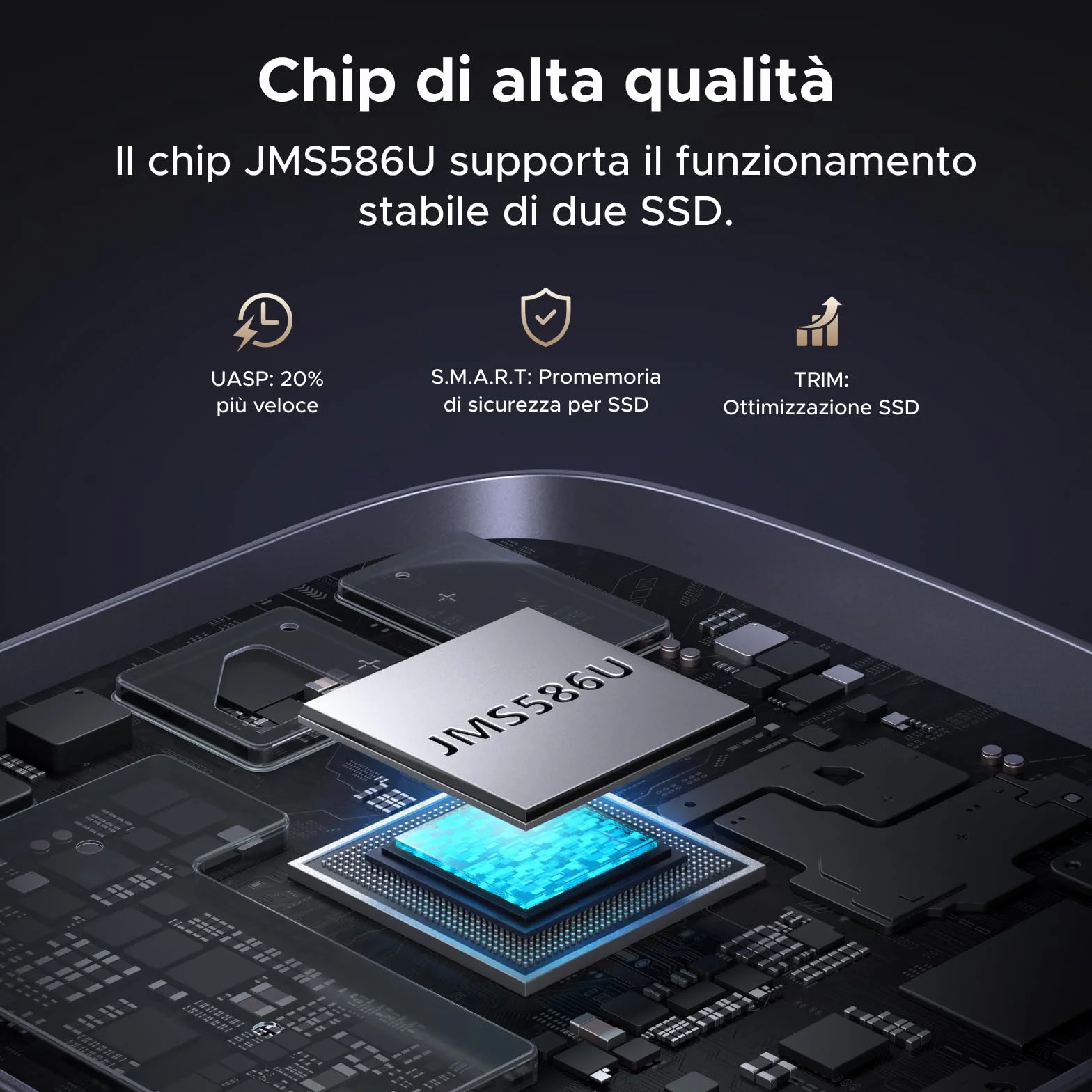 UGREEN Stacja dokująca do dysków twardych, USB 3.2 Gen 2X2 20 Gb/s, obudowa podwójna NVMe SSD, obudowa dysku twardego M.2 do M Key PCIE NVMe SSD, obsługa klonowania offline i UASP