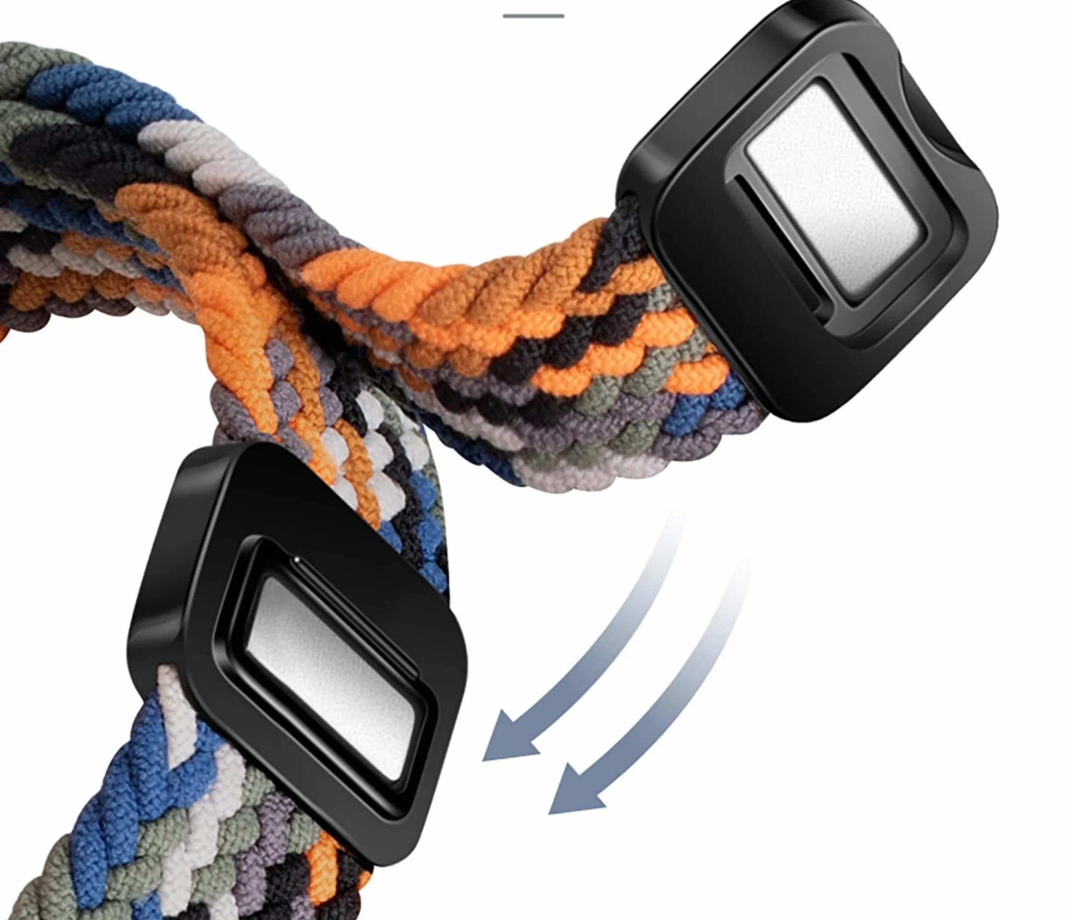 GIOPUEY Paski kompatybilne z Garmin Lily 2, miękki nylonowy pasek pleciony [unisex] [oddychający]