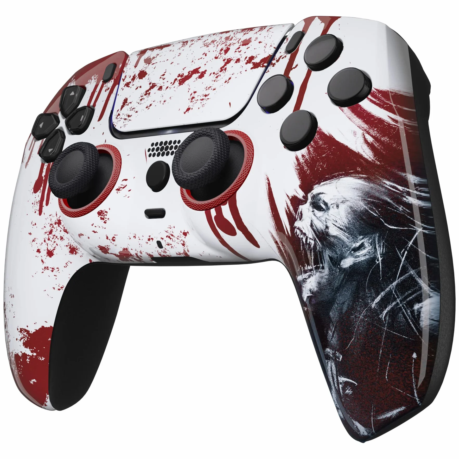 eXtremeRate LUNA Cover Obudowa Touchpad Kompatybilny z Kontrolerem PS5 BDM-010/020/030 Wymiana Shell DIY Krwawy Zombie