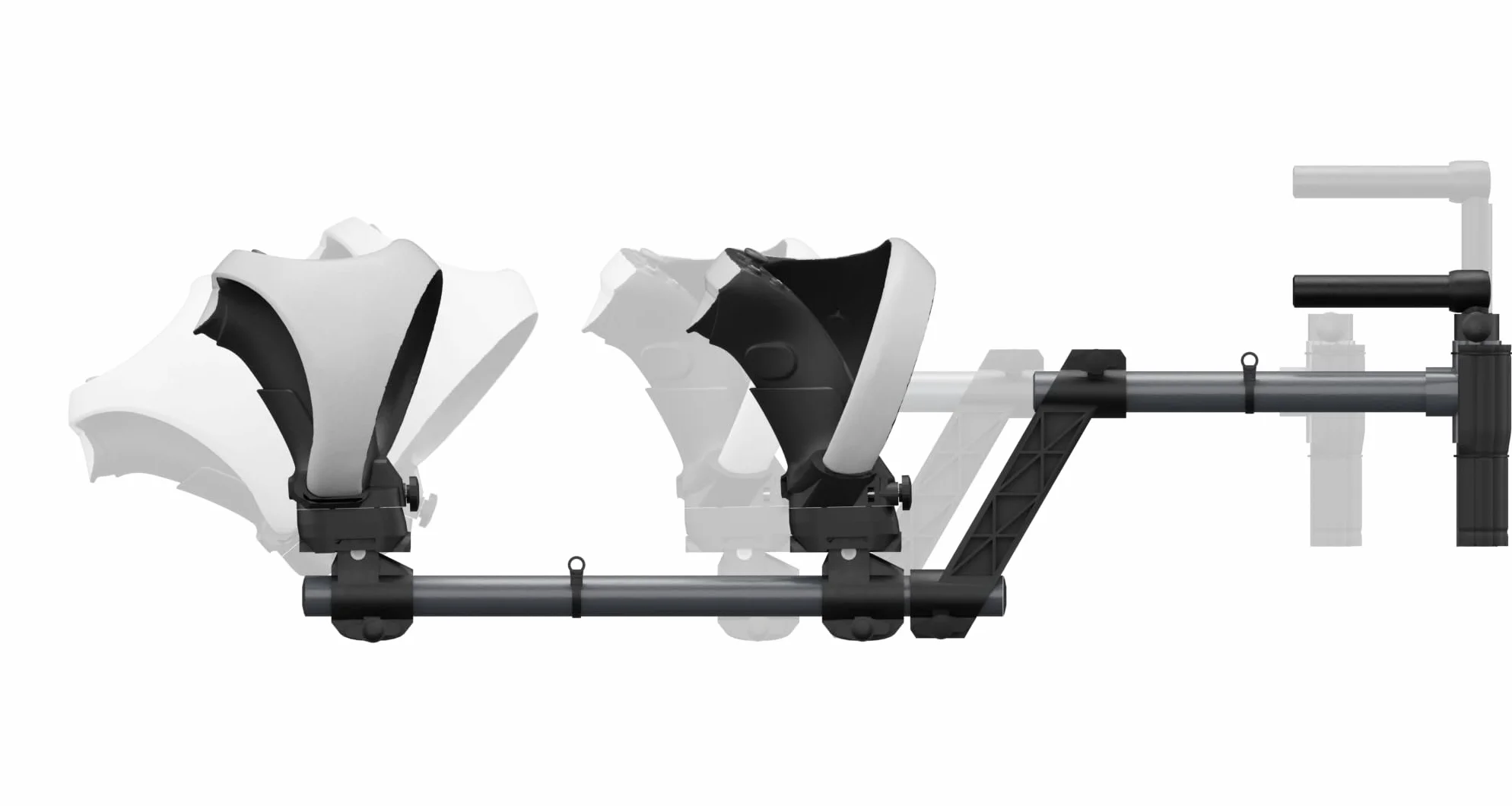 VR Gunstock do Playstation VR2, kompatybilny z PSVR2 kontrolerami dla lepszej stabilności i lekkiego magnetycznego adaptera PlayStationVR2 (czarny)