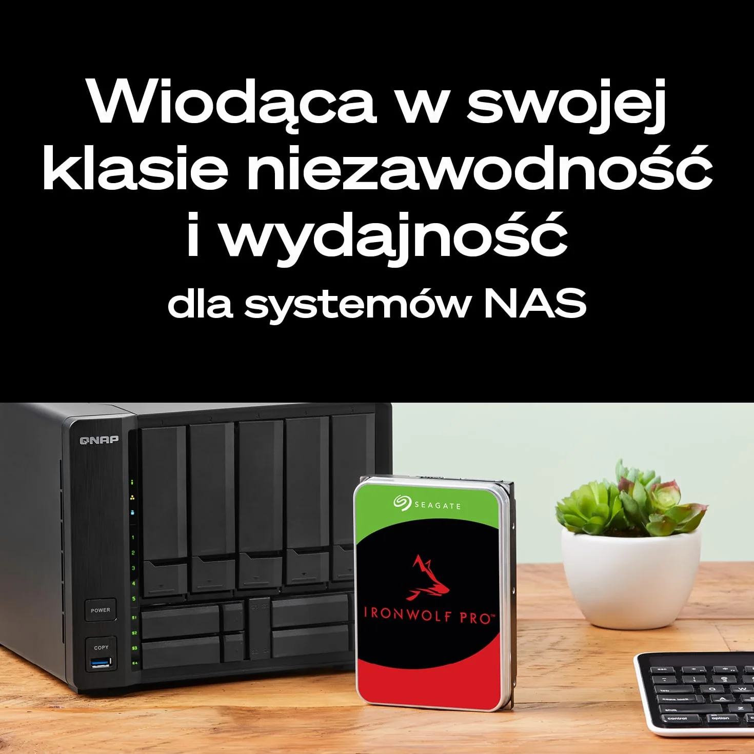 Seagate IronWolf Pro 8TB, Wewnętrzny dysk twardy NAS,RAID NAS, CMR, 3,5-inch, SATA, 6Gb/s, 7200 RPM, 256 MB cache, FFP, Data Rescue Service (ST8000NTZ01)