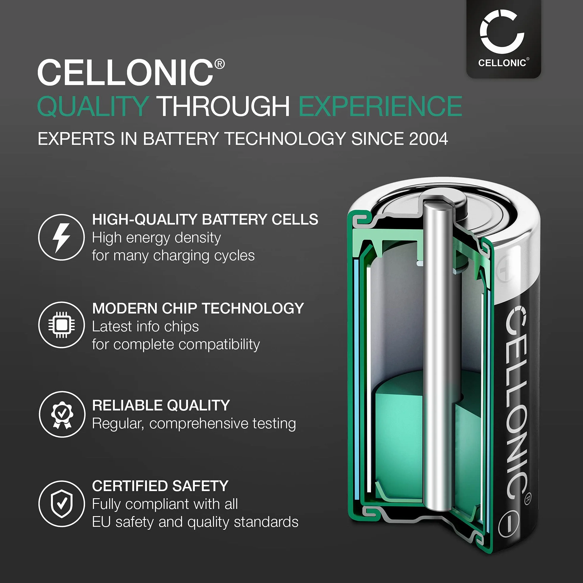 CELLONIC Bateria do zestawu słuchawkowego kompatybilna z Nolan N90, N43 Air, N86, PL053448P - (800mAh, 3.7V)