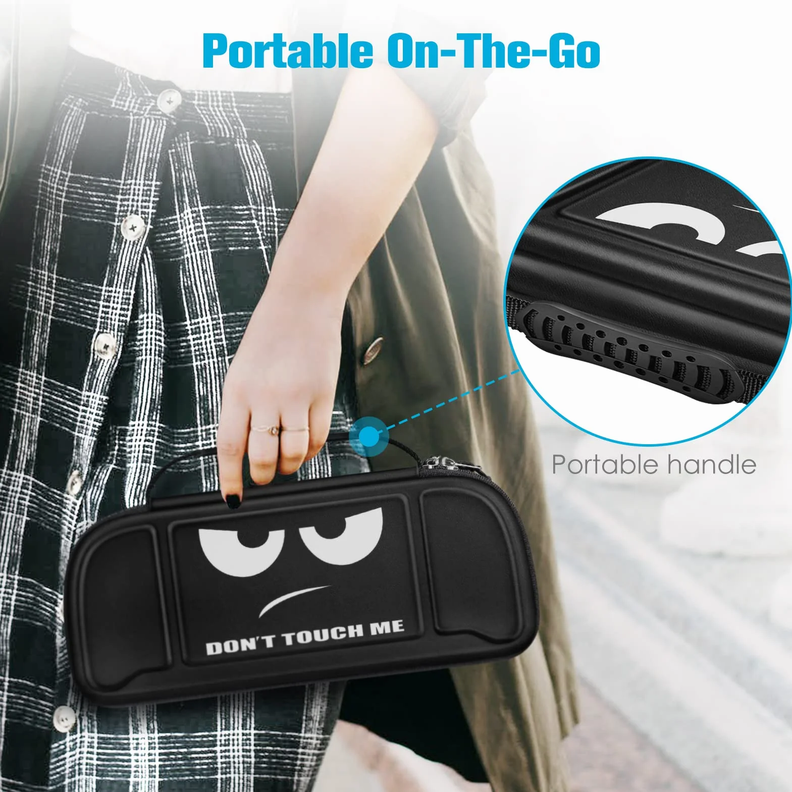 Fintie Pokrowiec na Nintendo Switch OLED Hori Split Pad Pro twarda obudowa torba 30 uchwytów na karty do gry