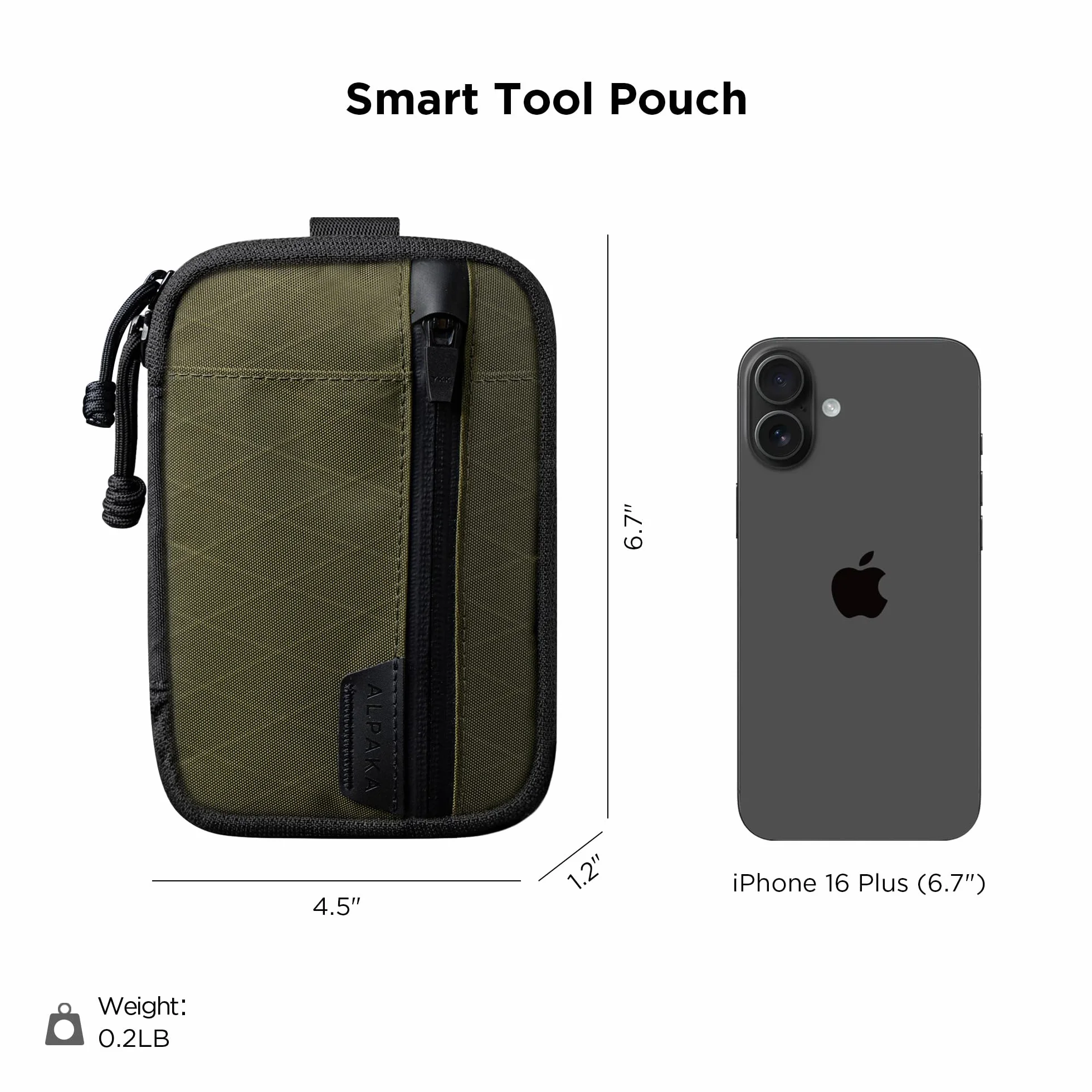 ALPAKA Admin Pouch Pro EDC Organizer do torebki, mała kieszeń na narzędzia EDC dla mężczyzn z zamkiem błyskawicznym YKK, odporna na warunki atmosferyczne osłona narzędziowa na przekładnie, elektronikę