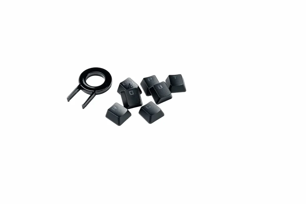ASUS ROG PBT Keycap Set, Premium, Durable PBT Material Keycaps with Shortened Stems and Mid-Height Profiles, Providing Better Click Stability and Longer Lifespan, UK Layout
