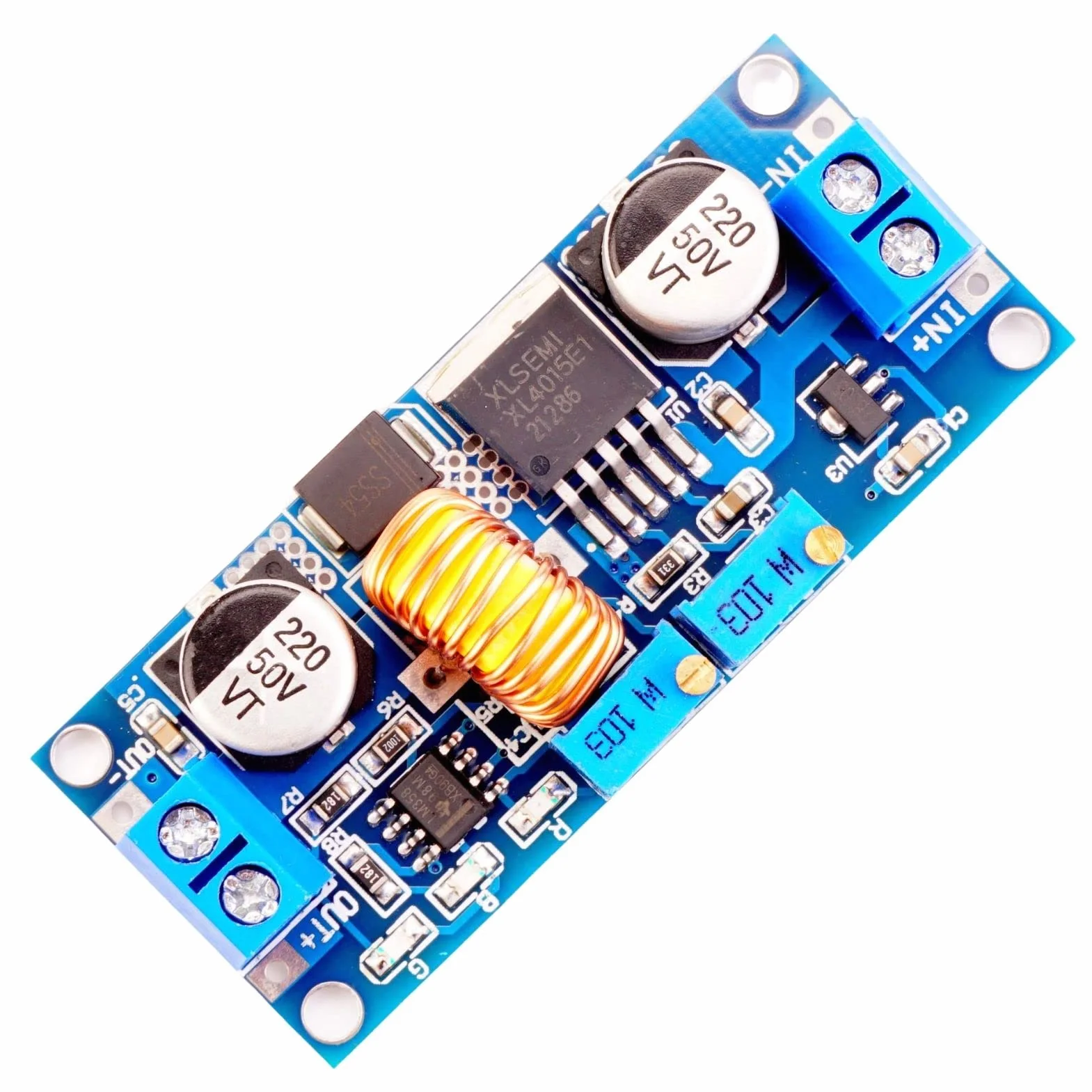 XL4015 DC-DC Buck Converter LAOMAO Regulowany konwerter napięcia 5A 8-36V do 1,25-32V Kompatybilny z Arduino Raspberry Pi