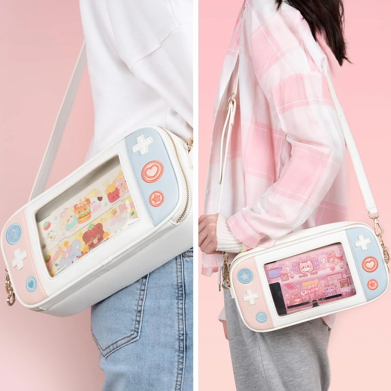 GeekShare Play Game Crossbody Torba do przenoszenia Kompatybilna z Nintendo Switch/Switch OLED - Portable Hardshell Smukły futerał podróżny Fit Switch Konsola i akcesoria do gier
