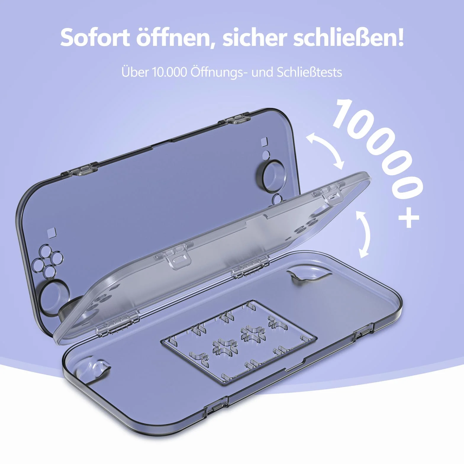 GagaKing Etui na Switch 2, Portable Protective Hard Shell etui ochronne z miejscem na 6 gier, Slim Case do konsoli Switch 2 akcesoria