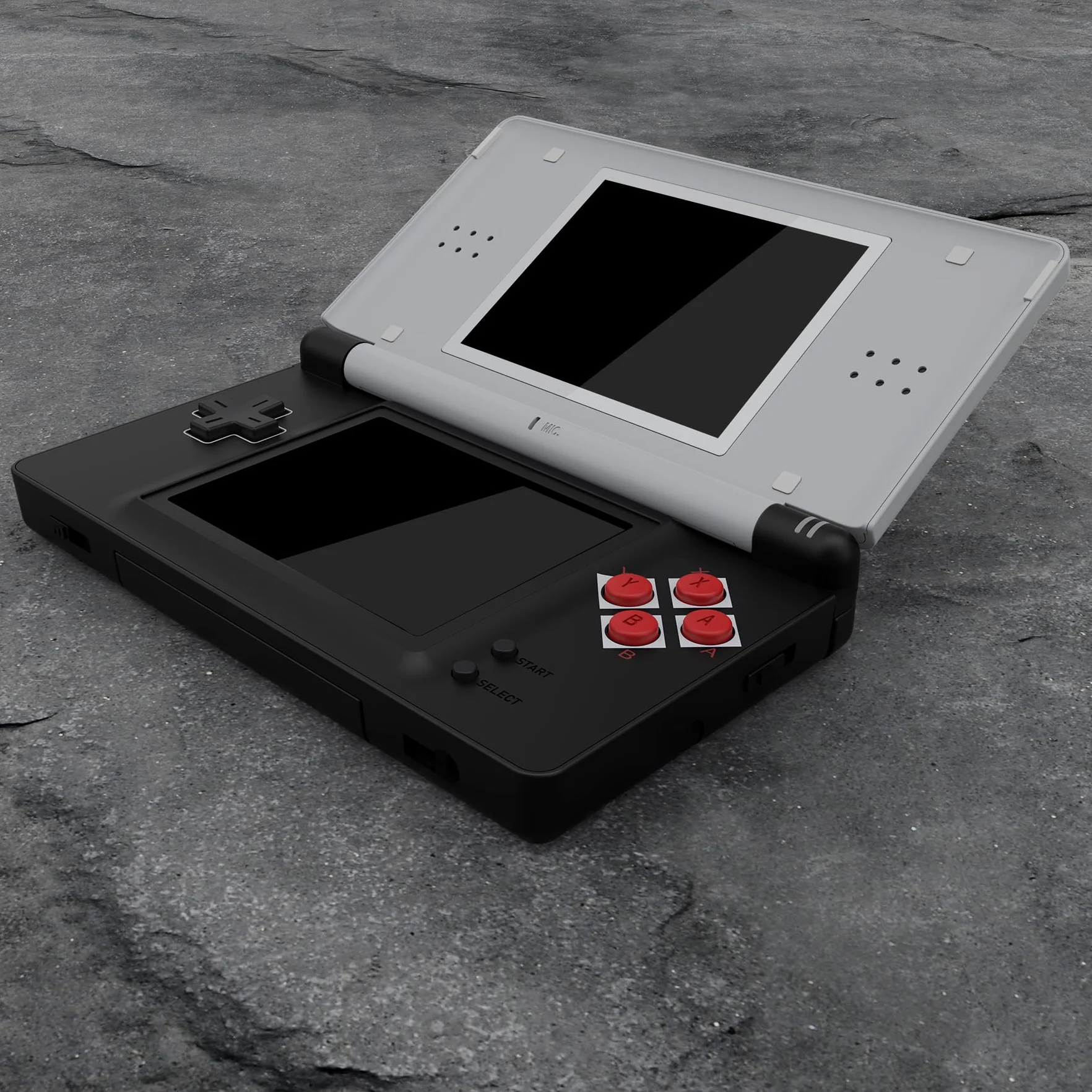 eXtremeRate Pełna wymienna obudowa do Nintendo DS Lite, obudowa z wymiennym przyciskiem do Nintendo DS Lite, konsola nie jest dołączona, klasyczny styl NES