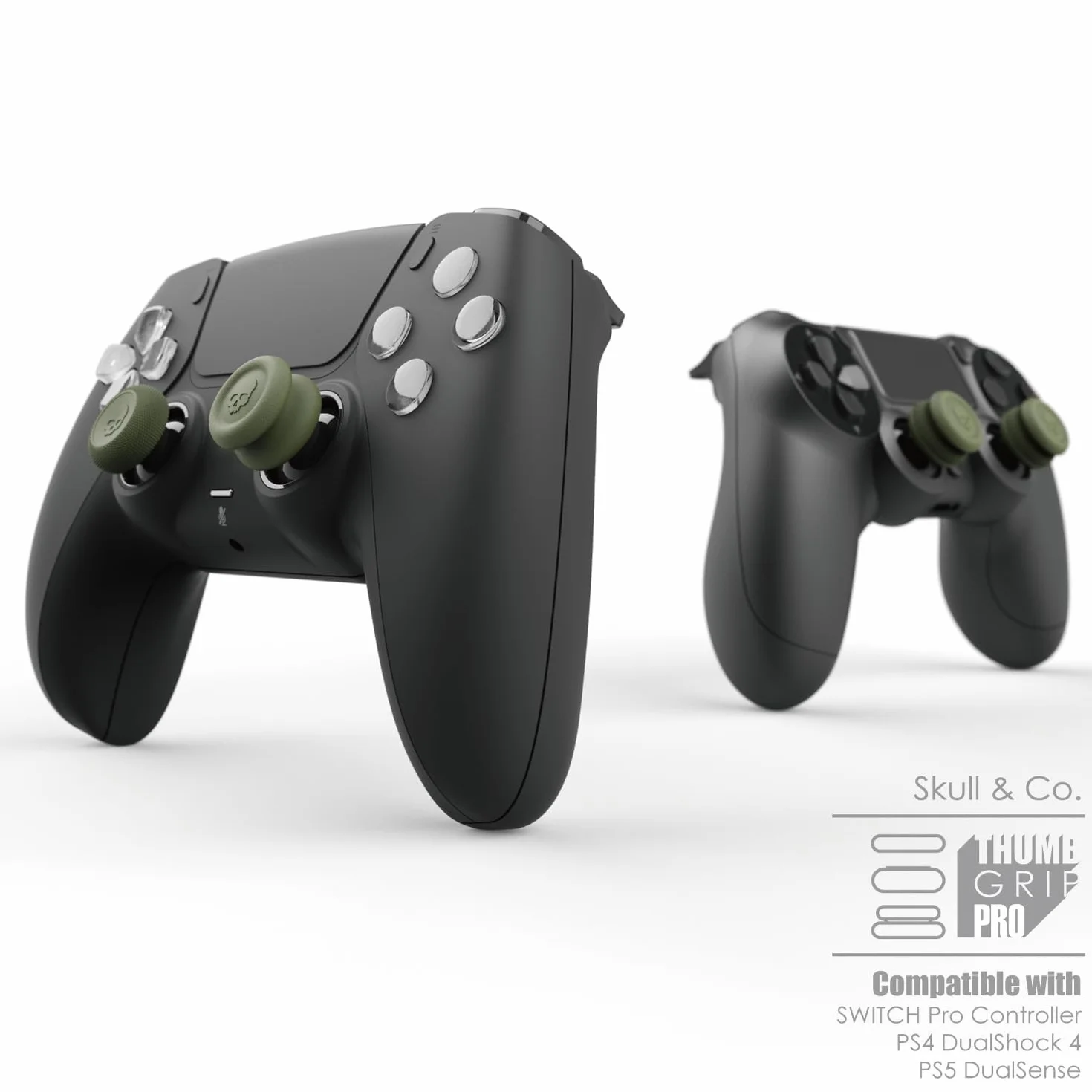 Czaszka & Co. Zestaw uchwytów na kciuk, nasadka joysticka, analogowa nasadka na kij do kontrolera Nintendo Switch Pro & PS5 / PS4 / Slim/Kontroler Pro - Galaktyczny fioletowy, 3 pary (6 sztuk)