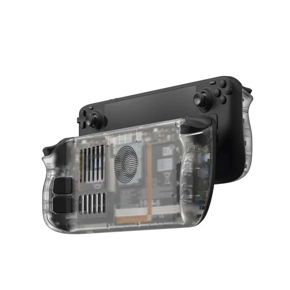 Obudowa Płyty Tylnej Panele dla Steam Deck/Steam Deck OLED Konsoli, DIY Przezroczysta Wymienna Obudowy Niestandardowy Panel z Otworem Wentylacyjnym