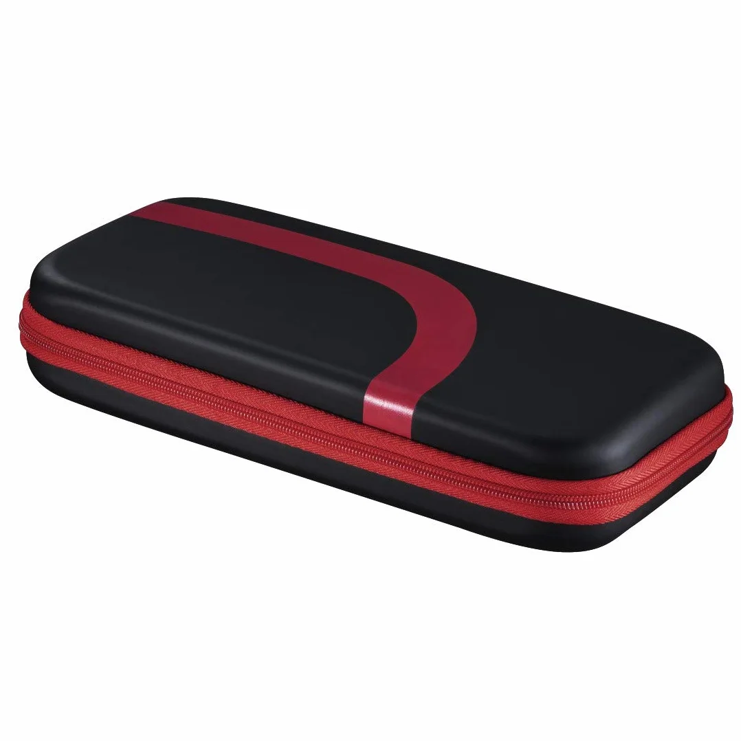 Hama zestaw do Nintendo Switch (etui + szkło hartowane + nakładki, pokrowiec, futerał, konsola, 3 w 1) czarne czerwone