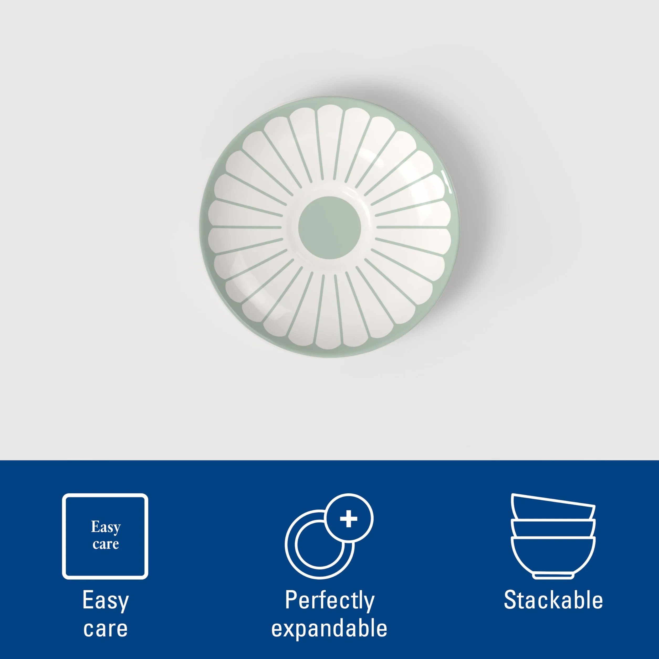 Villeroy & Boch - Fleur vert spodek do filiżanki do espresso zielony, do zmywarki i mikrofalówki, podstawka pod filiżankę espresso, talerzyk serwowania, kwiatowy wzór, porcelana Premium