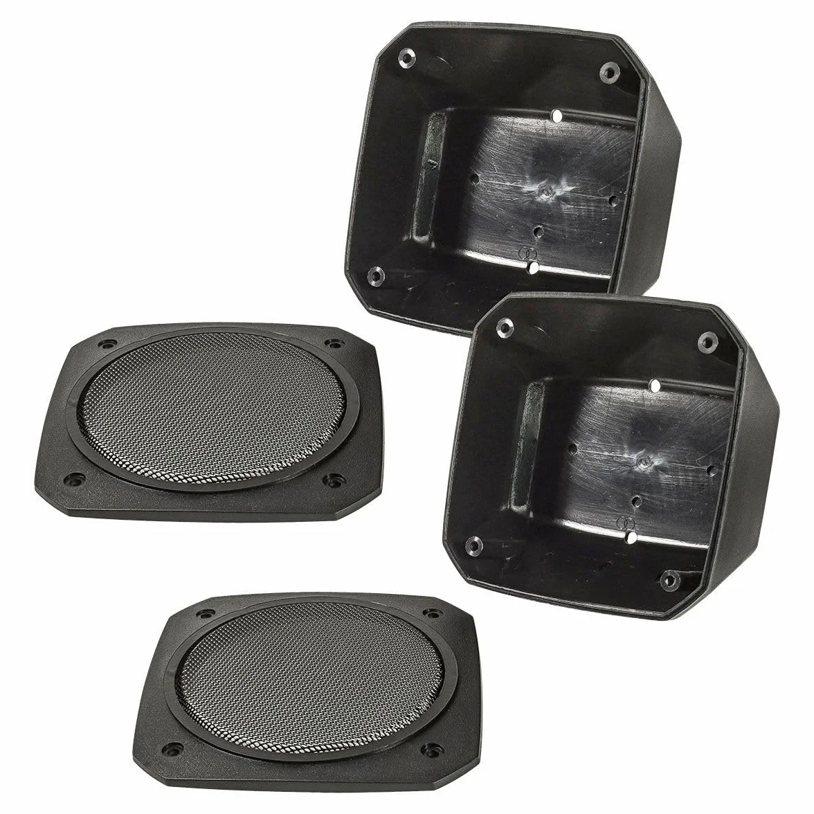 tomzz Audio 2800-017 obudowa g?o?ników do g?o?ników 100 x 100 mm DIN 100 mm, retro, do samochodów, ?odzi, ci??arówek, maszyn budowlanych