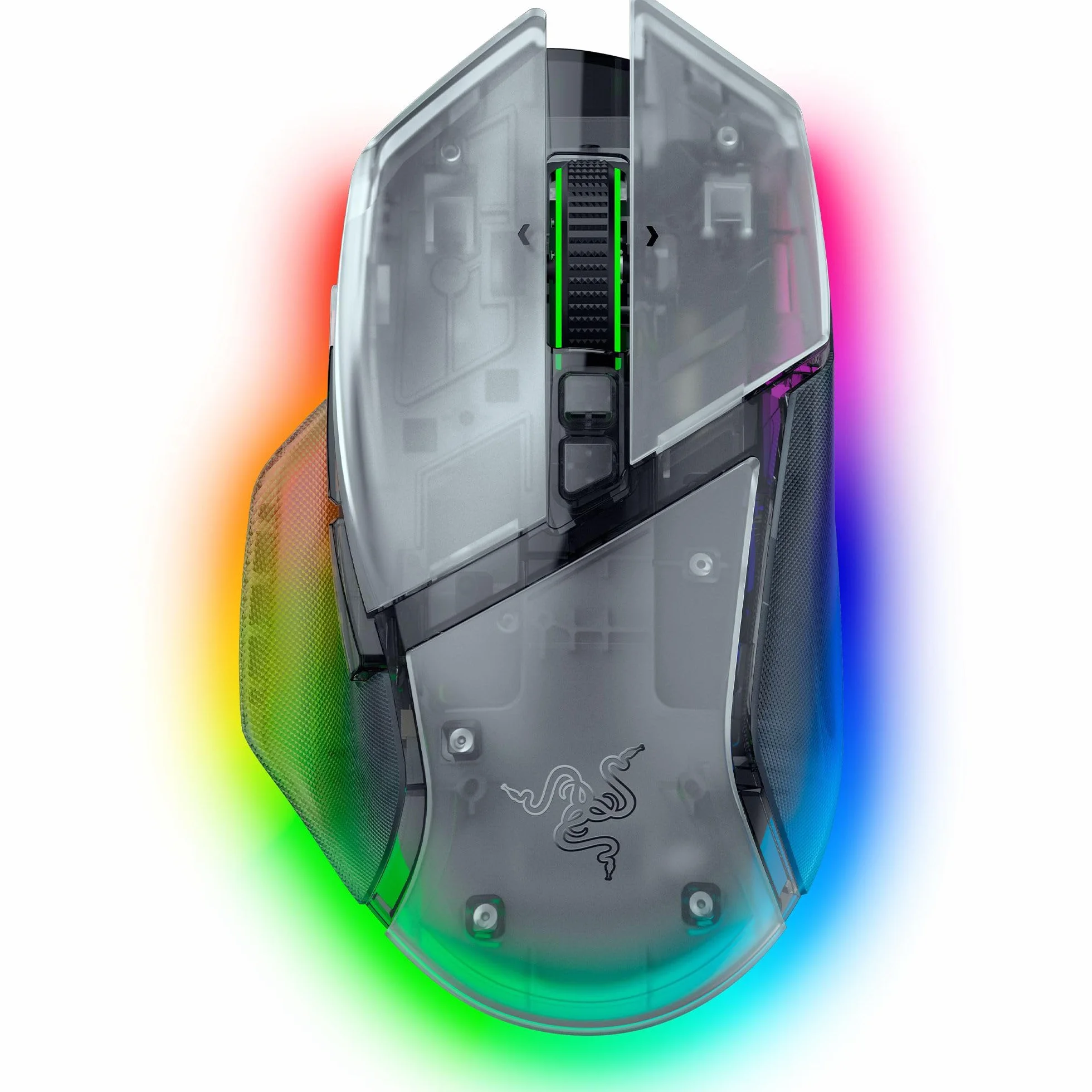 Razer Basilisk V3 Pro 35K Phantom White - ergonomiczna mysz gamingowa RGB z możliwością personalizacji - czujnik optyczny 35K DPI - HyperSpeed i Bluetooth - PC/Mac | Phantom White Edition