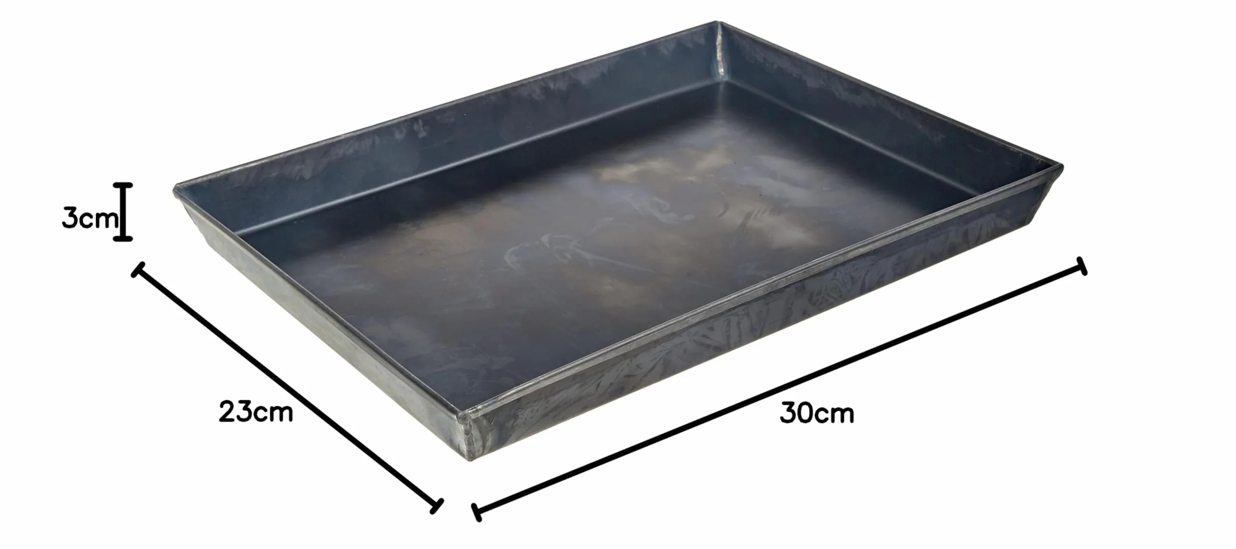 Pentole Agnelli Pasticceria e Pizza prostokątna blacha do pieczenia z niebieskiej blachy, aluminium, 30 x 23 cm