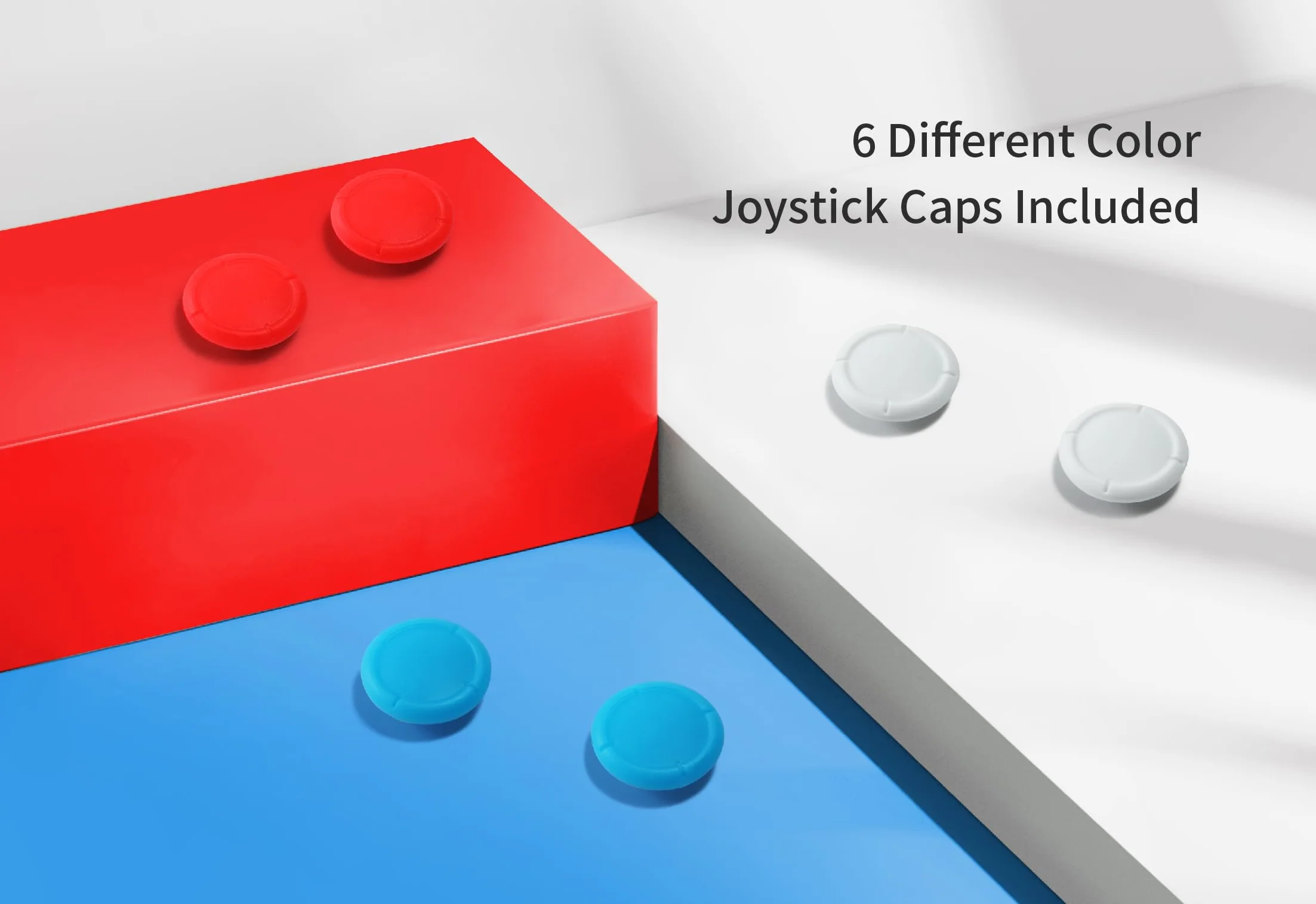 RunSnail for GuliKit TMR Joystick Zamienny Joycon 2Pcs, Bez Dryftu, Wysoka Precyzja, Elektromagnetyczny Joystick TMR Zestawem Naprawczym, 4 Kolorowe Nakładki na Gałki, Kompatybilny Switch/OLED/Lite