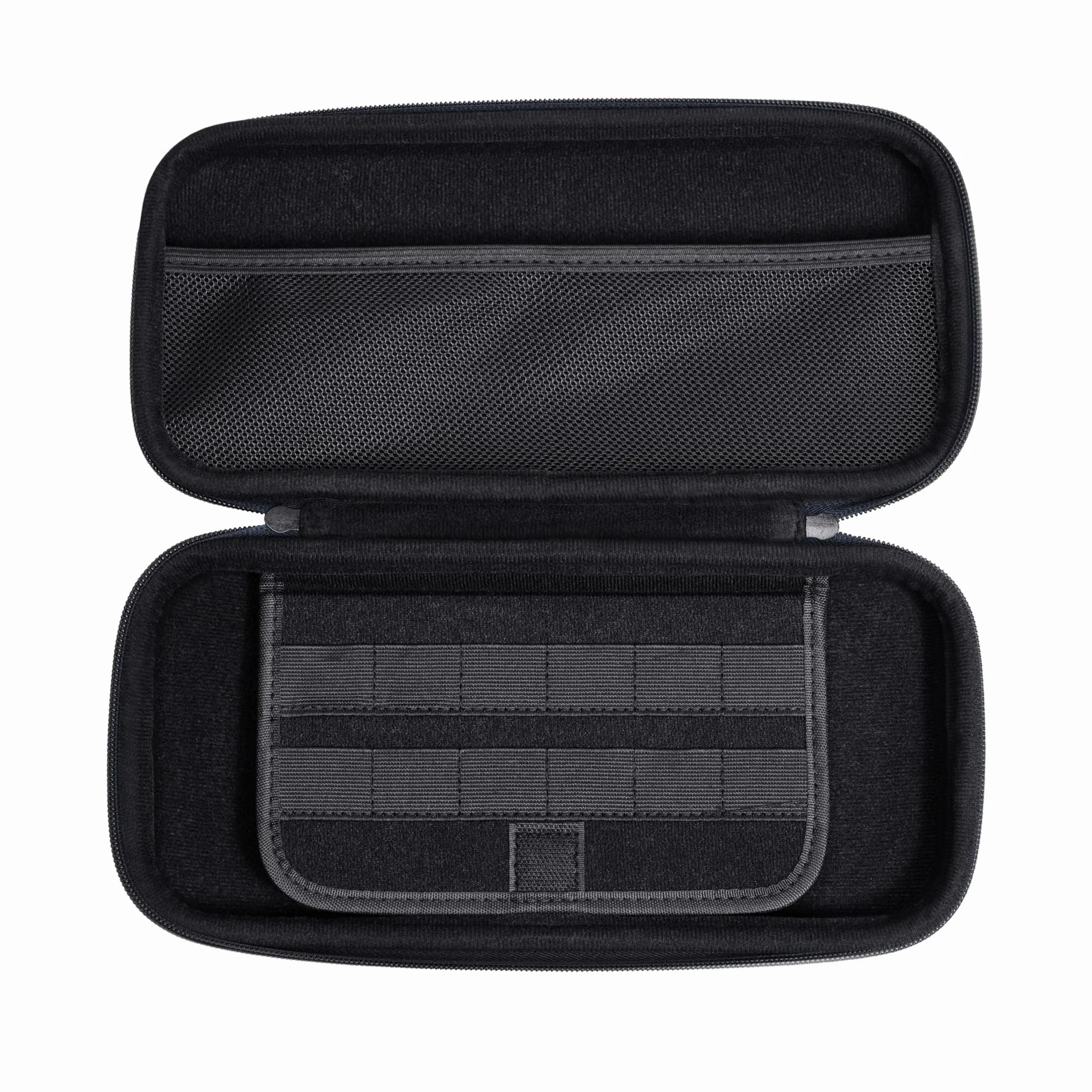 GXTrust 1251B Nintendo Switch 2 Case, odporna na wstrząsy ochronna obudowa, uchwyt, miejsce na 4 Joycon, uchwyt Nintendo Switch z kieszeniami na paski i 12 gier, niebieski
