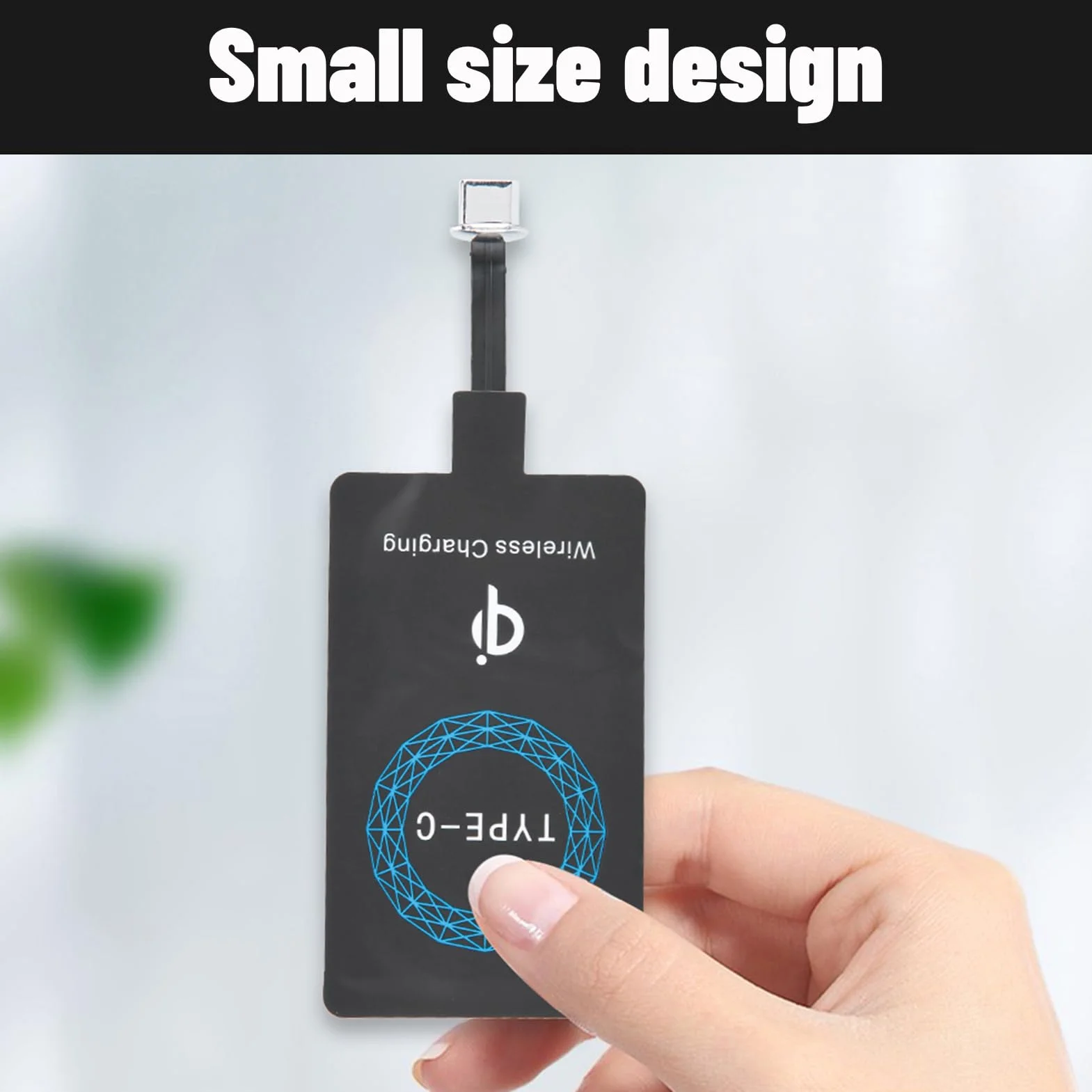 2 Szt. Bezprzewodowy Odbiornik USB C, Szybkie ładowanie Slim Type C Qi Bezprzewodowa ładowarka Odbiornik Chip do Telefonów USB C, Bezprzewodowy Moduł ładowania