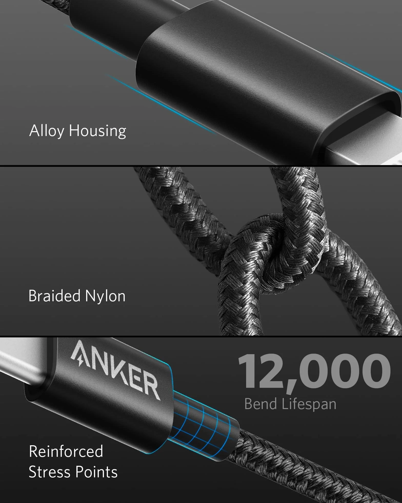 Anker 331 USB-C to Lightning Cable, Nylon USB-C to Lightning Charging Cable (30 cm), Suitable for iPhone 13 13 Pro 12 Pro Max 12 11 X XS XR 8 Plus, AirPods Pro, Supports Power Delivery (Black)