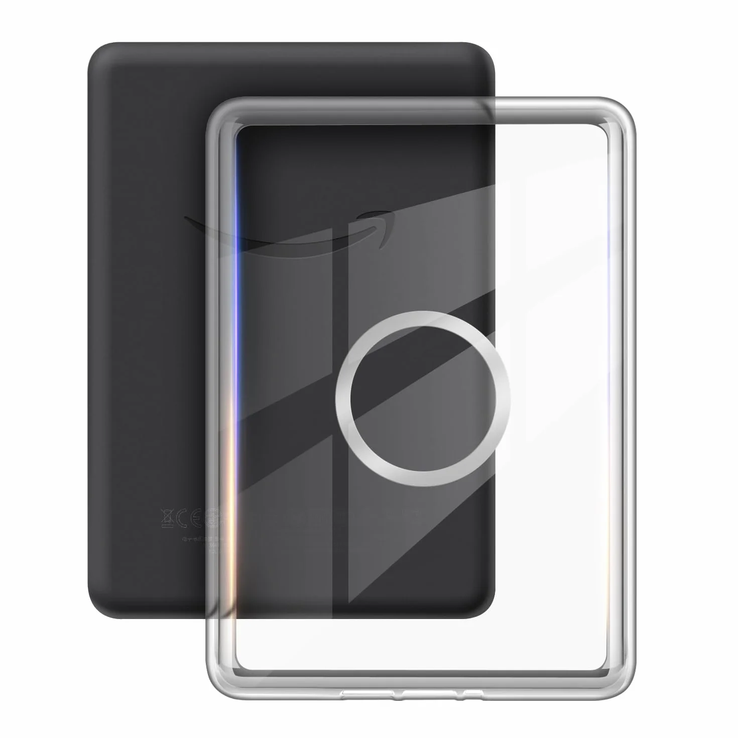 Etui obracane o 360 stopni do Kindle Paperwhite 15.2 cm (wersja 7. generacji-2015), odłączana magnetyczna konstrukcja, ochronna, regulowana osłona, przezroczysta tylna strona z automatycznym uśpienia