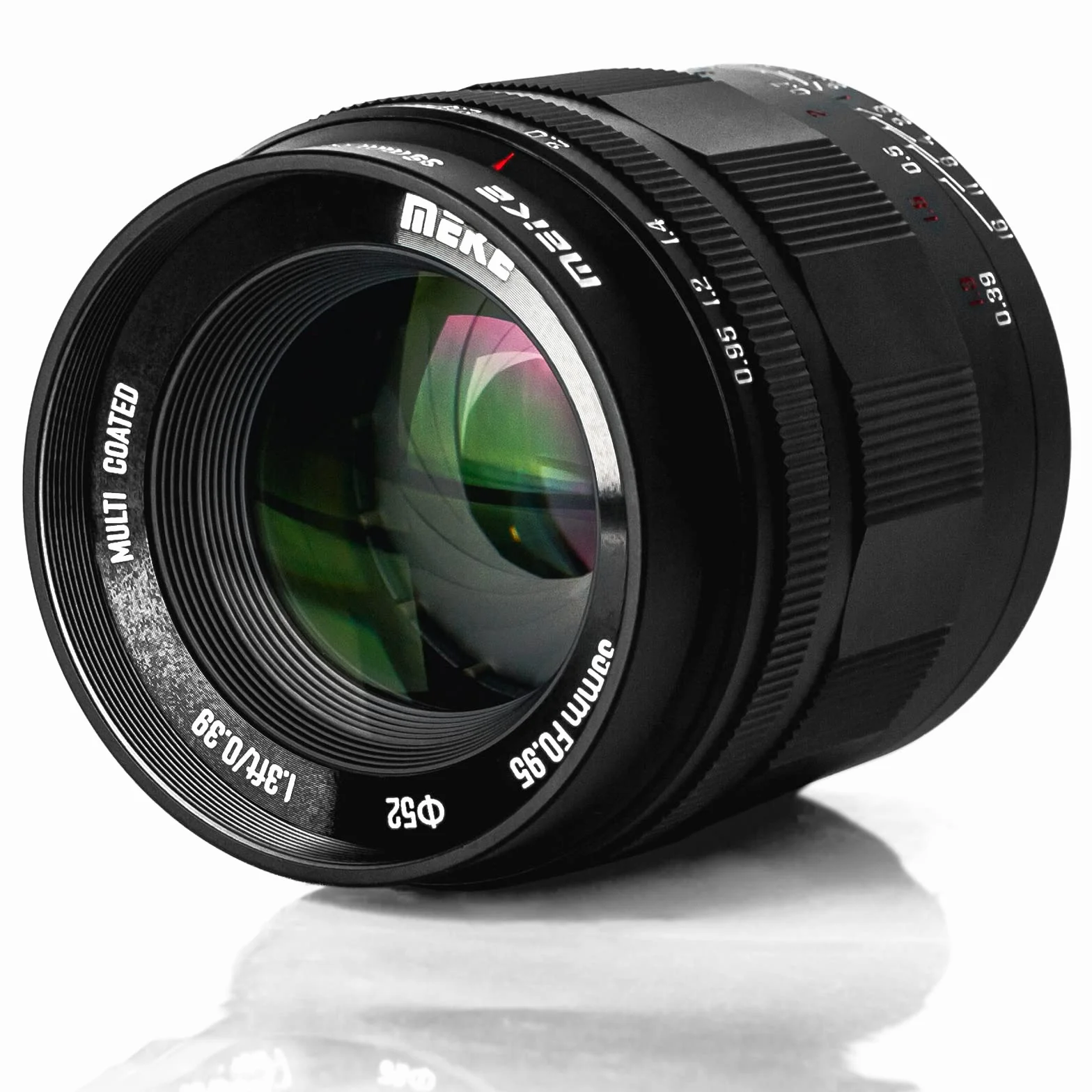 Meike 35 mm f0,95 Duża przysłona Ręczne ustawianie ostrości Prime Obiektyw stały APS-C Kompatybilny z bezlusterkowymi aparatami Sony E-Mount NEX 3 3N NEX 5R NEX 6 7 A6600 A6400 A5000 A5100 A6100 A6300