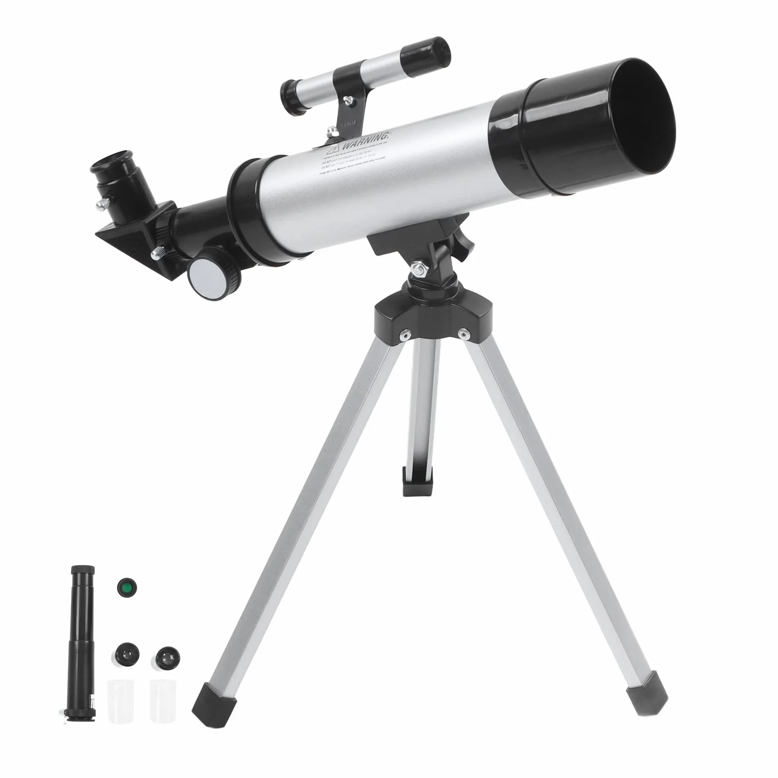Dziecięcy Teleskop Astronomiczny, 50mm Apertura 360mm Teleskop Astronomiczny z Refraktorem i Statywem Przenośny Teleskop Monokularowy dla Początkujących Astronomów/Dorosłych/Dzieci
