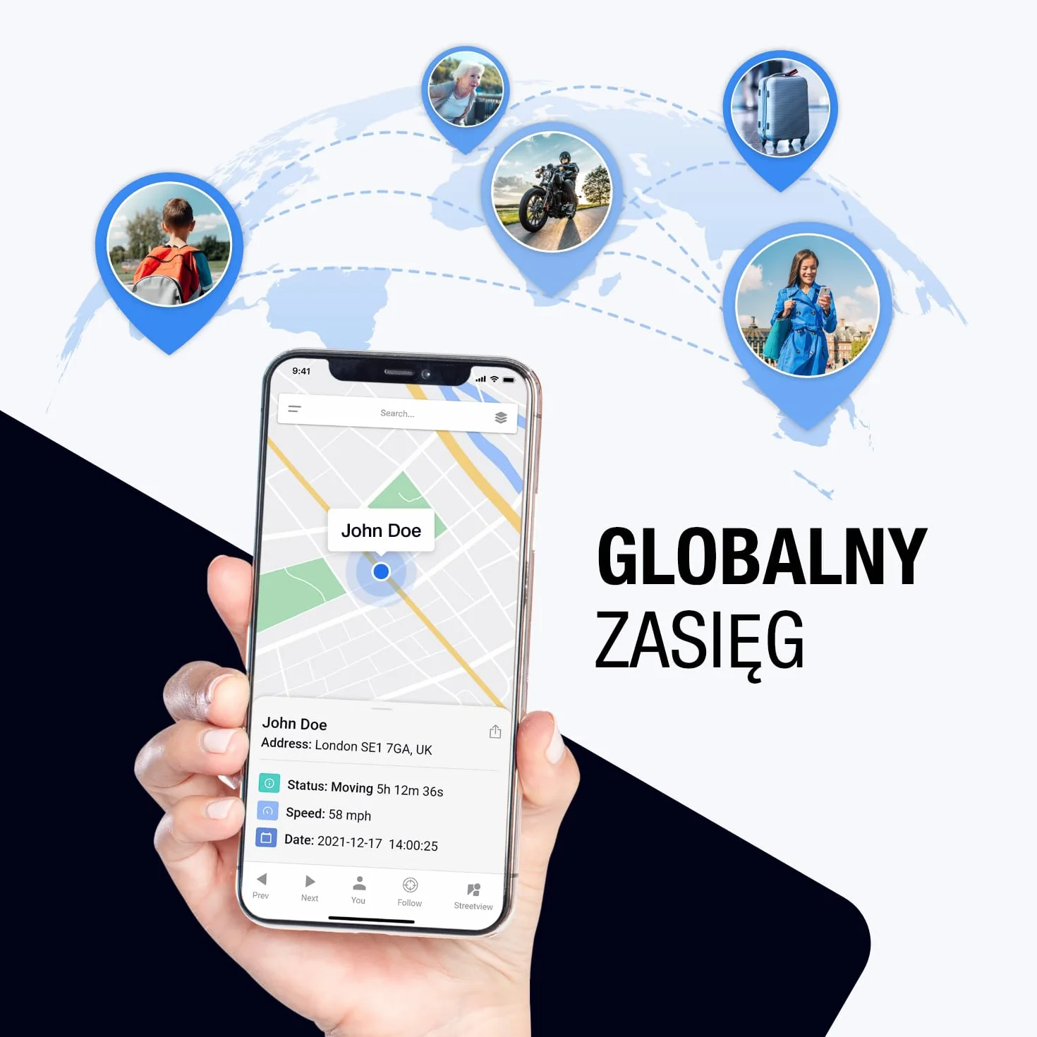 GPSLive Geo Track Lokalizator GPS do Pojazdów – Tracker GPS do Samochodu, Vana i Motocykla, Śledzenie GPS w Czasie Rzeczywistym, Samodzielna Instalacja, System Telematyczny