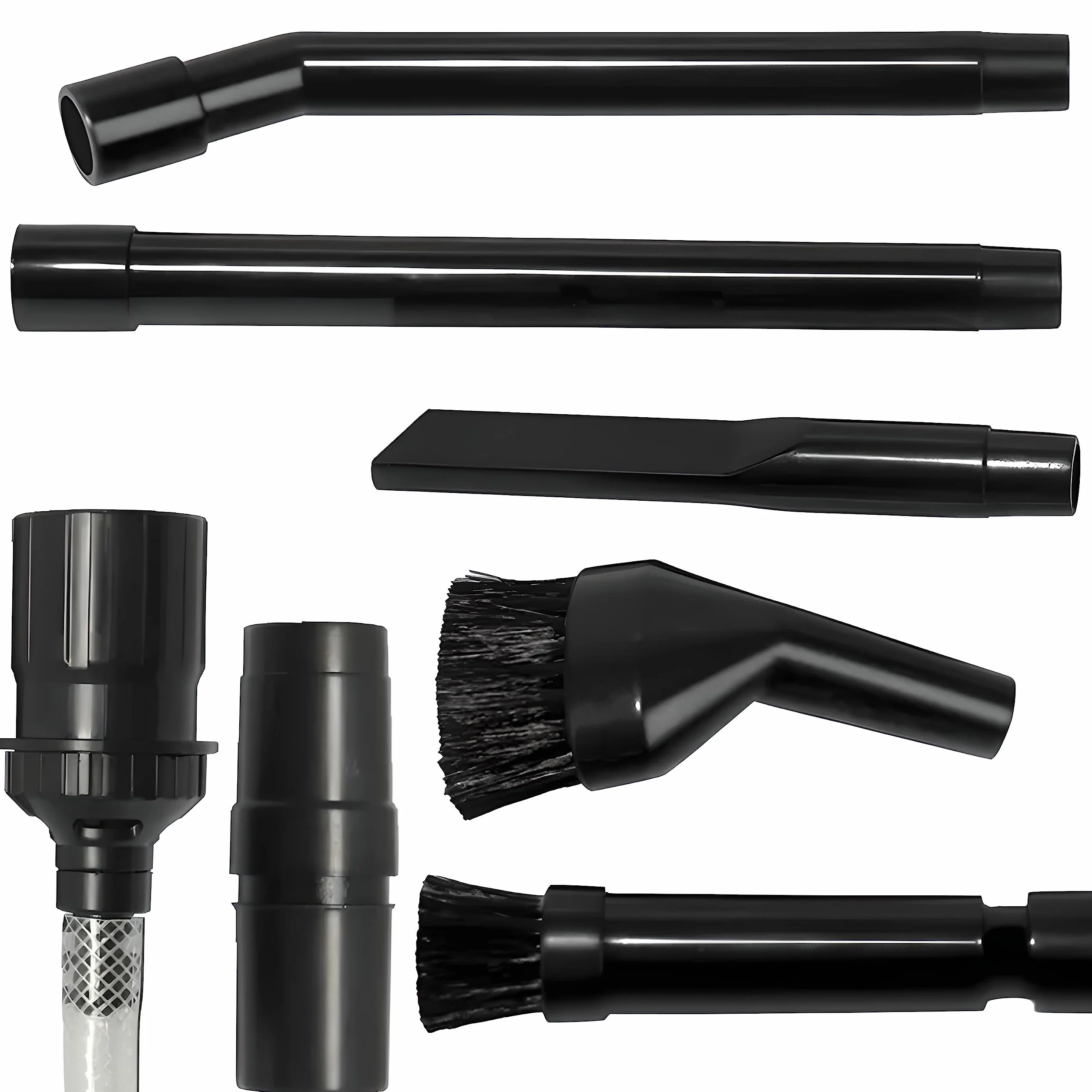 Retoo 8 sztuk zestaw dysz do odkurzacza, uniwersalny zestaw do czyszczenia 10 mm, ssawka szczelinowa, dysza do materaca, długa i krótka odkurzacza na sucho, ssawki samochodowej, pasuje do Kärcher